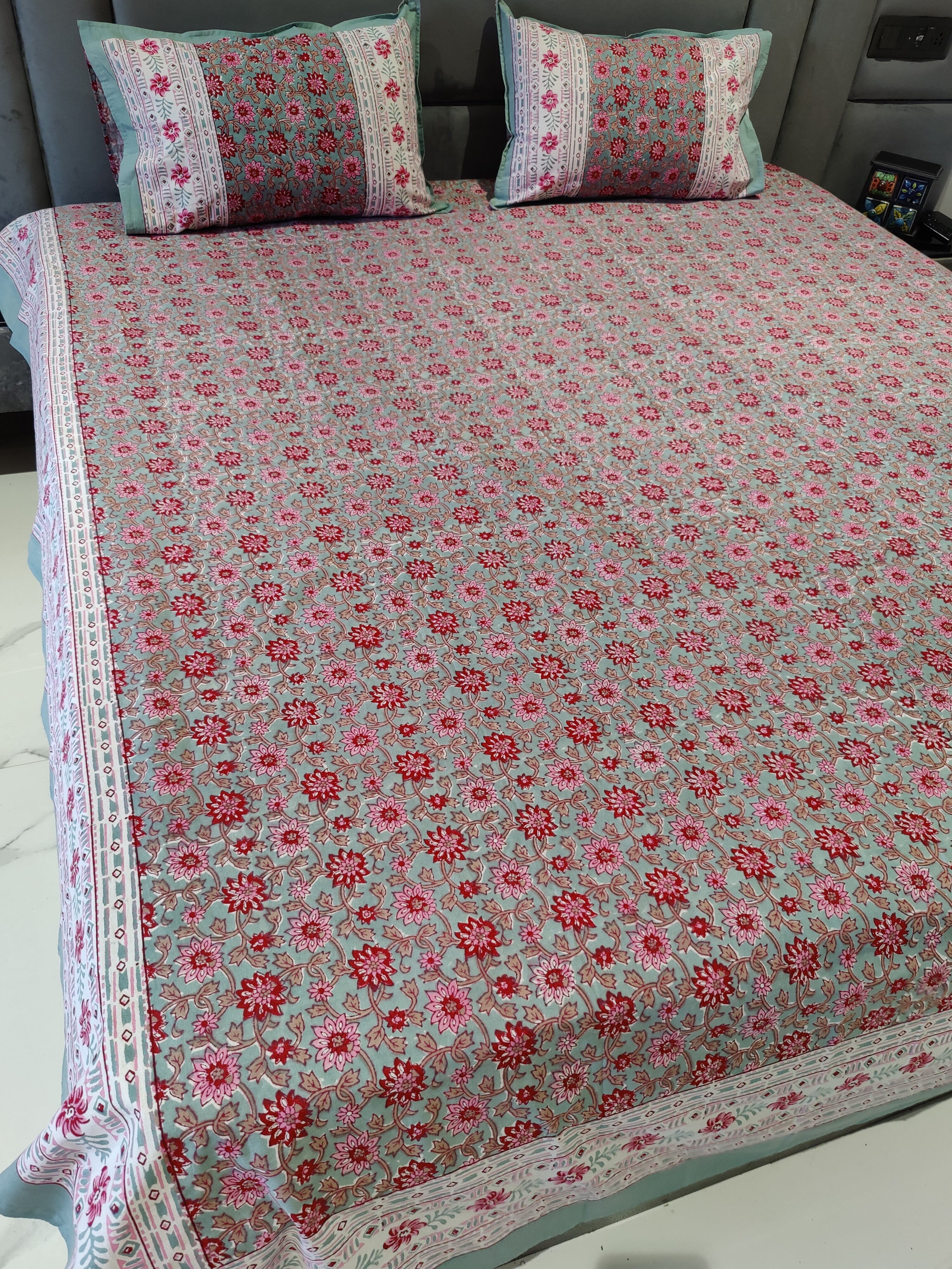 UTSAV HAND BLOCK PRINTED BEDSHEET