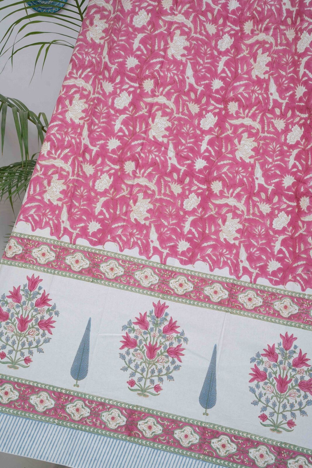 SUMAN DARK HANDBLOCK PRINTED CURTAIN