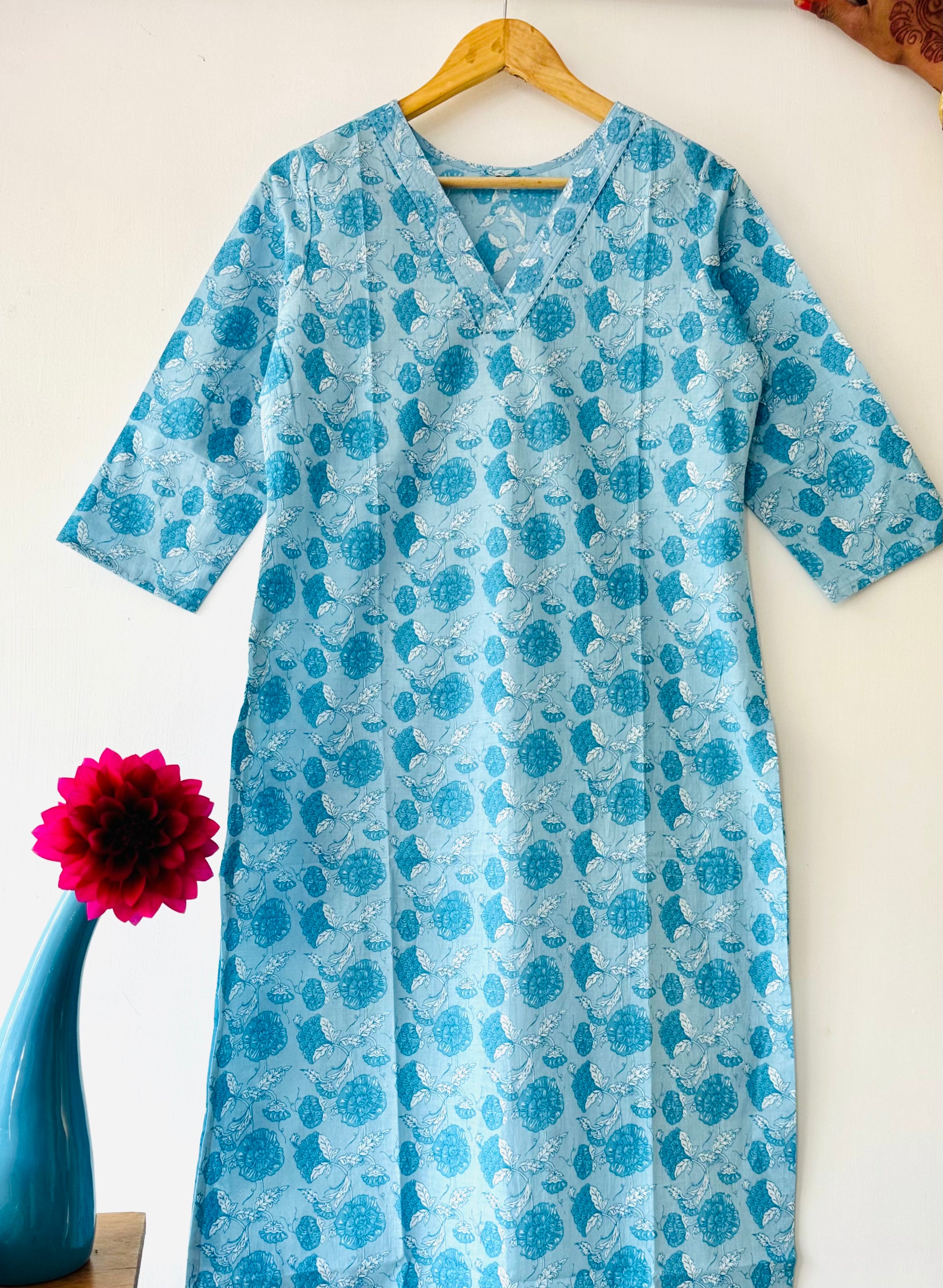 PURE COTTON STRAIGHT KURTA