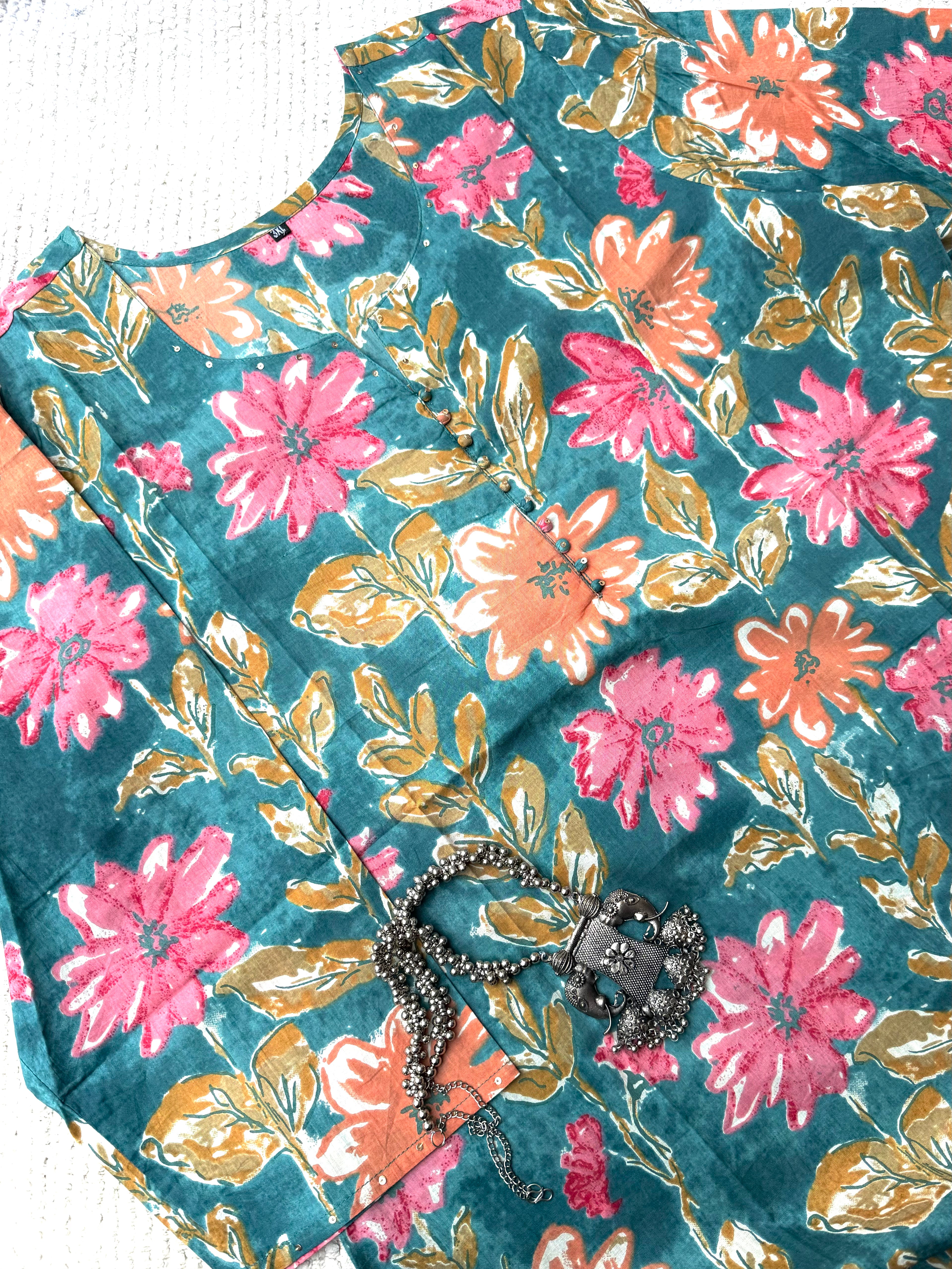 PLUS SIZE PURE COTTON KURTA