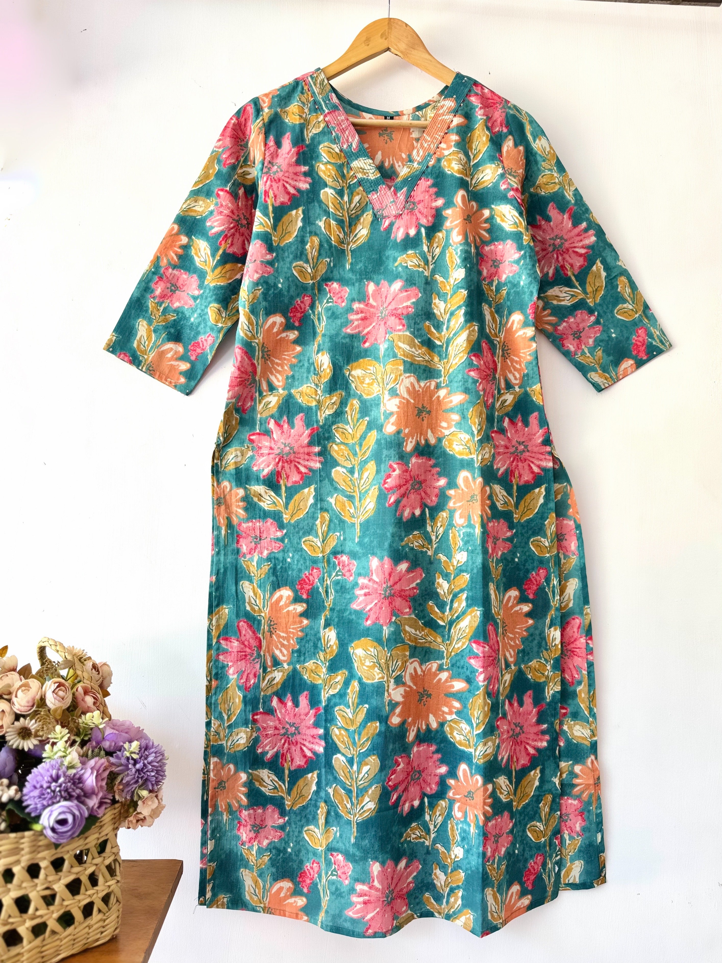 PURE COTTON STRAIGHT KURTA