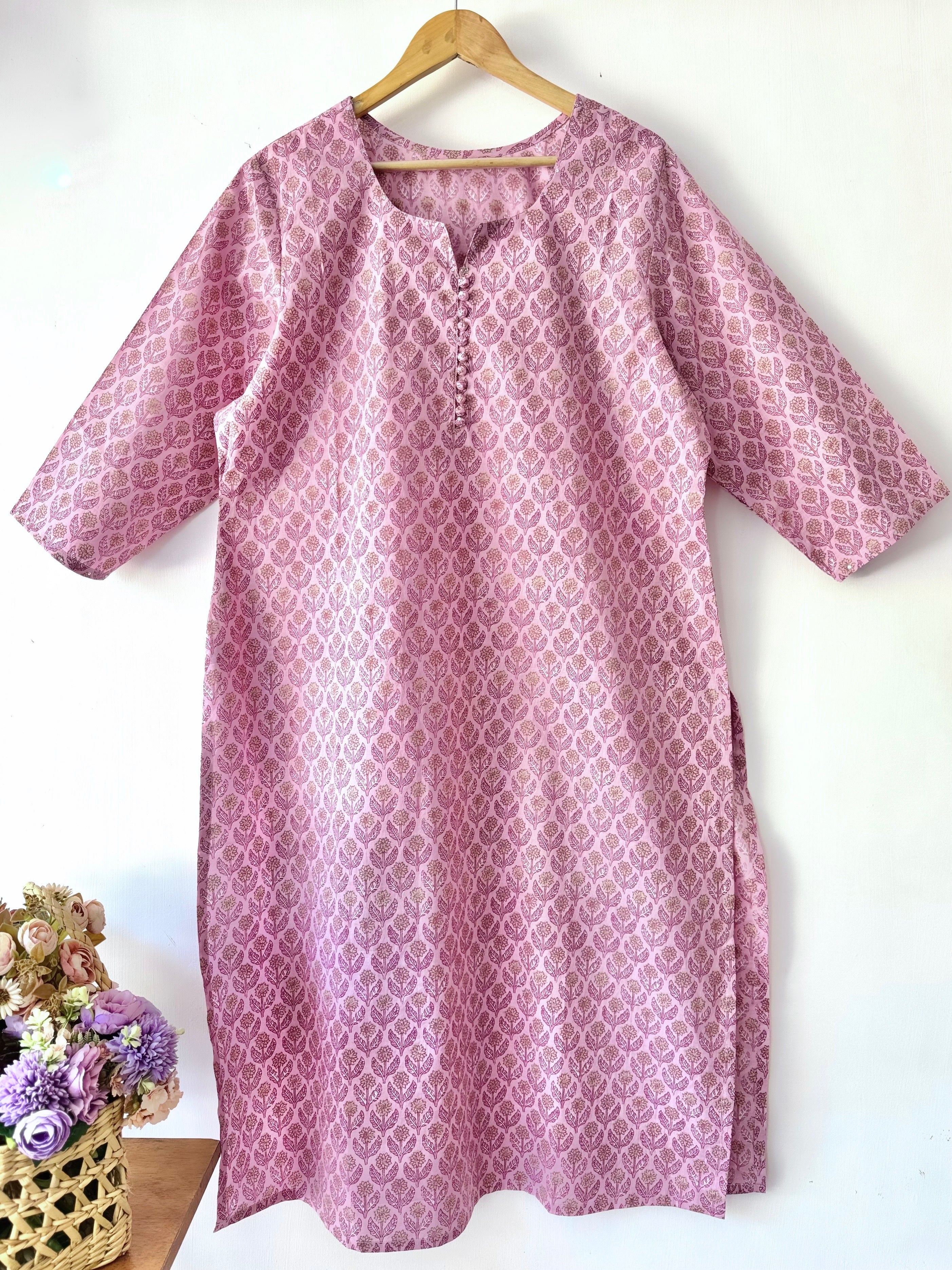 PLUS SIZE PURE COTTON KURTA