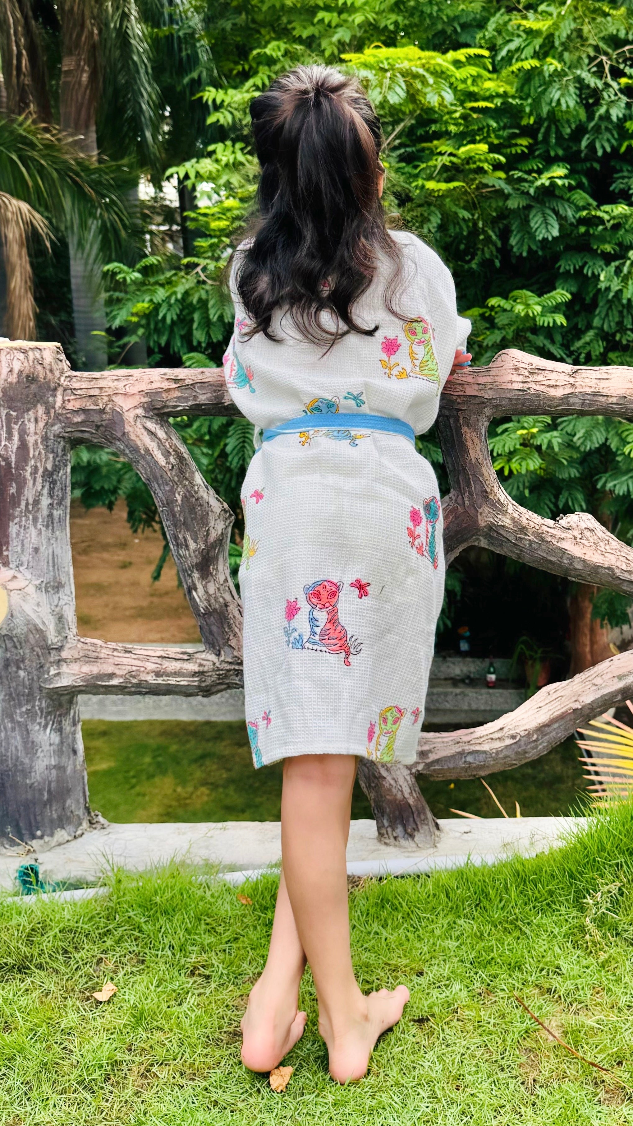 BLOCK PRINTED KIDS BATHROBES