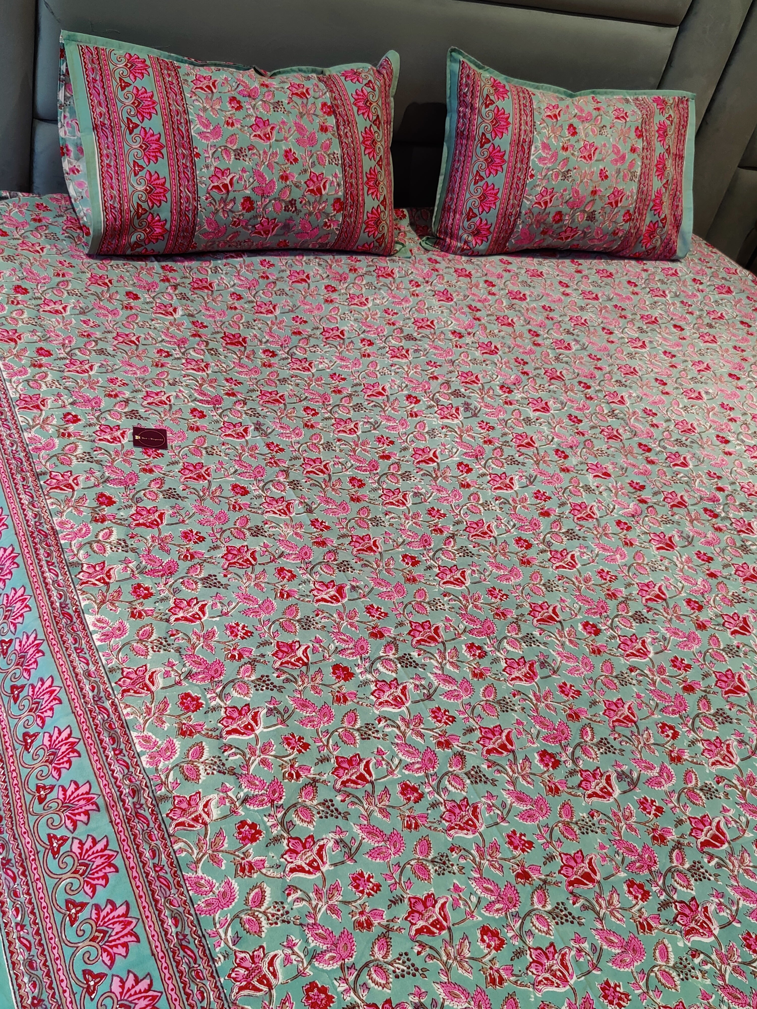UTSAV HAND BLOCK PRINTED BEDSHEET