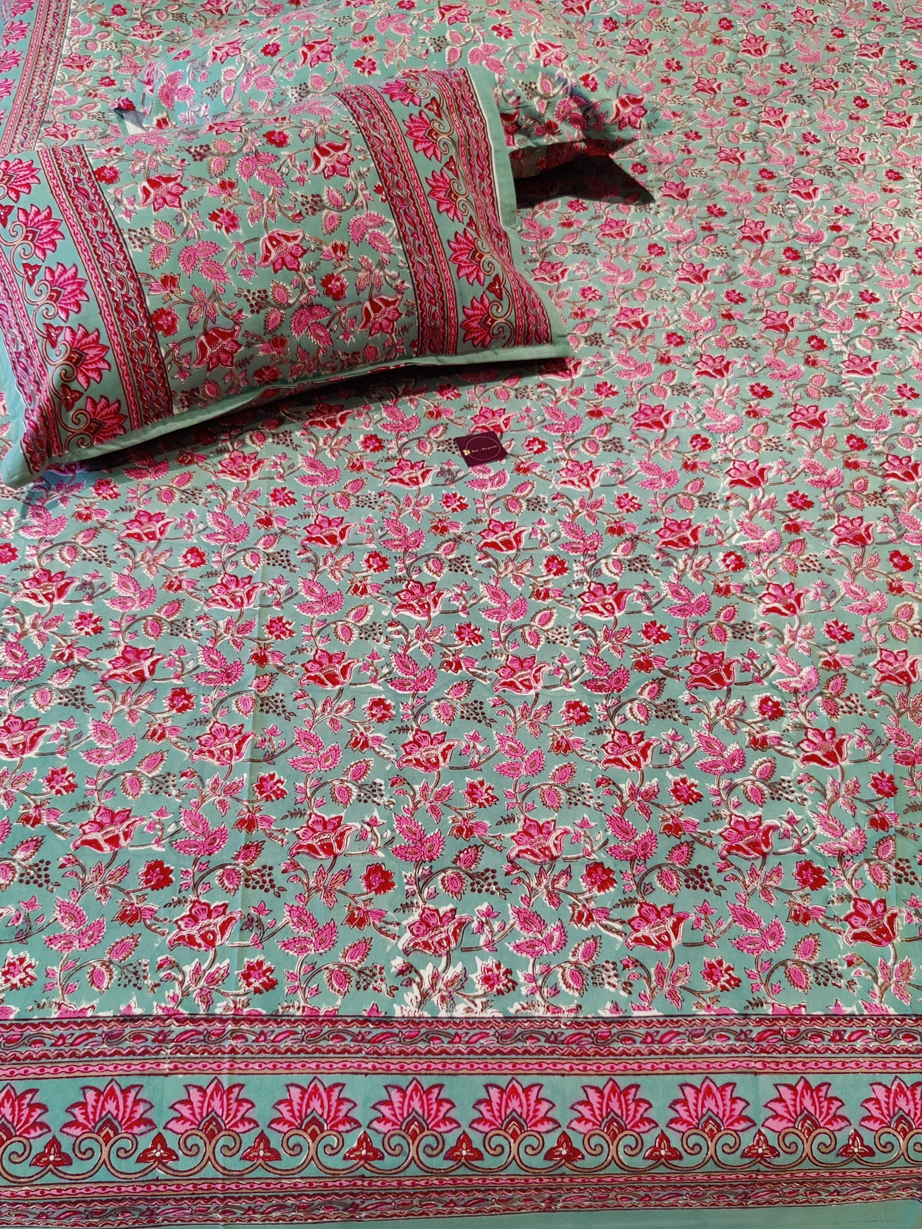 UTSAV HAND BLOCK PRINTED BEDSHEET