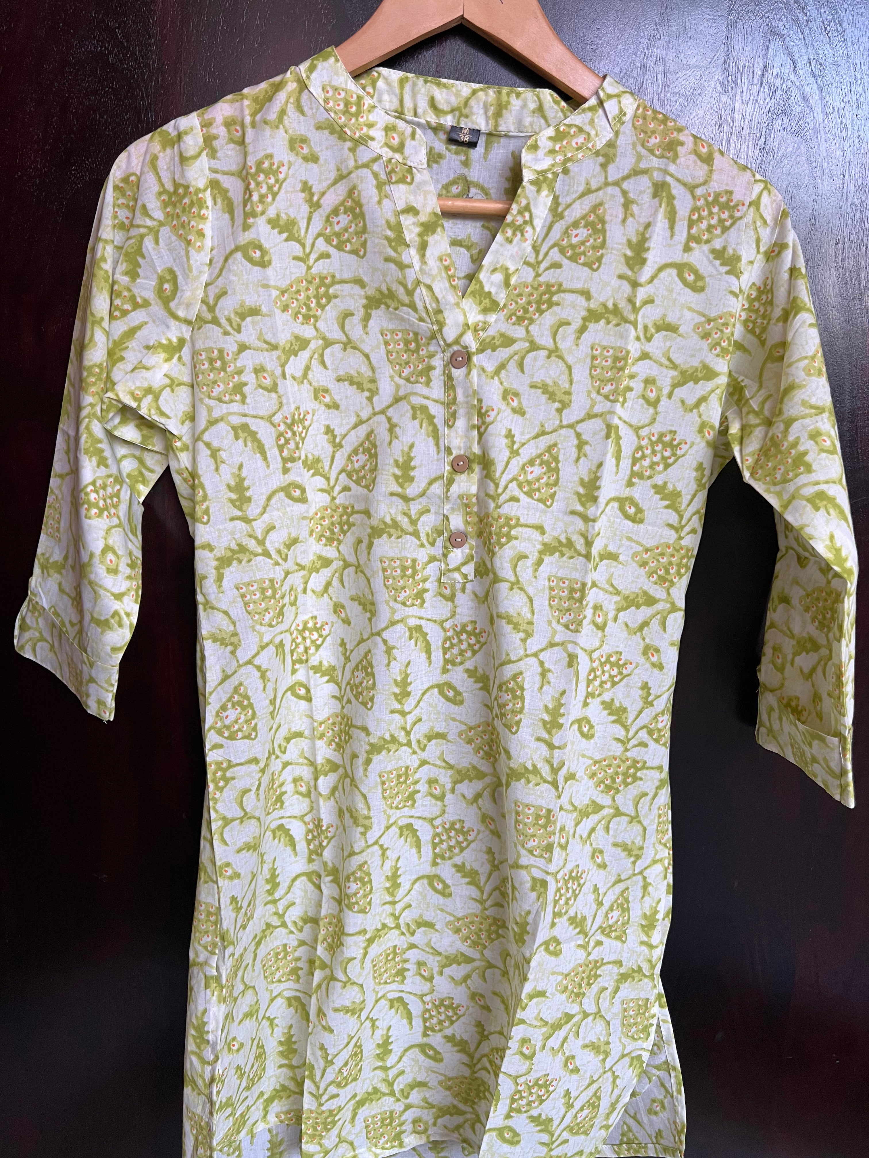 MEDIUM LENGTH COTTON KURTA