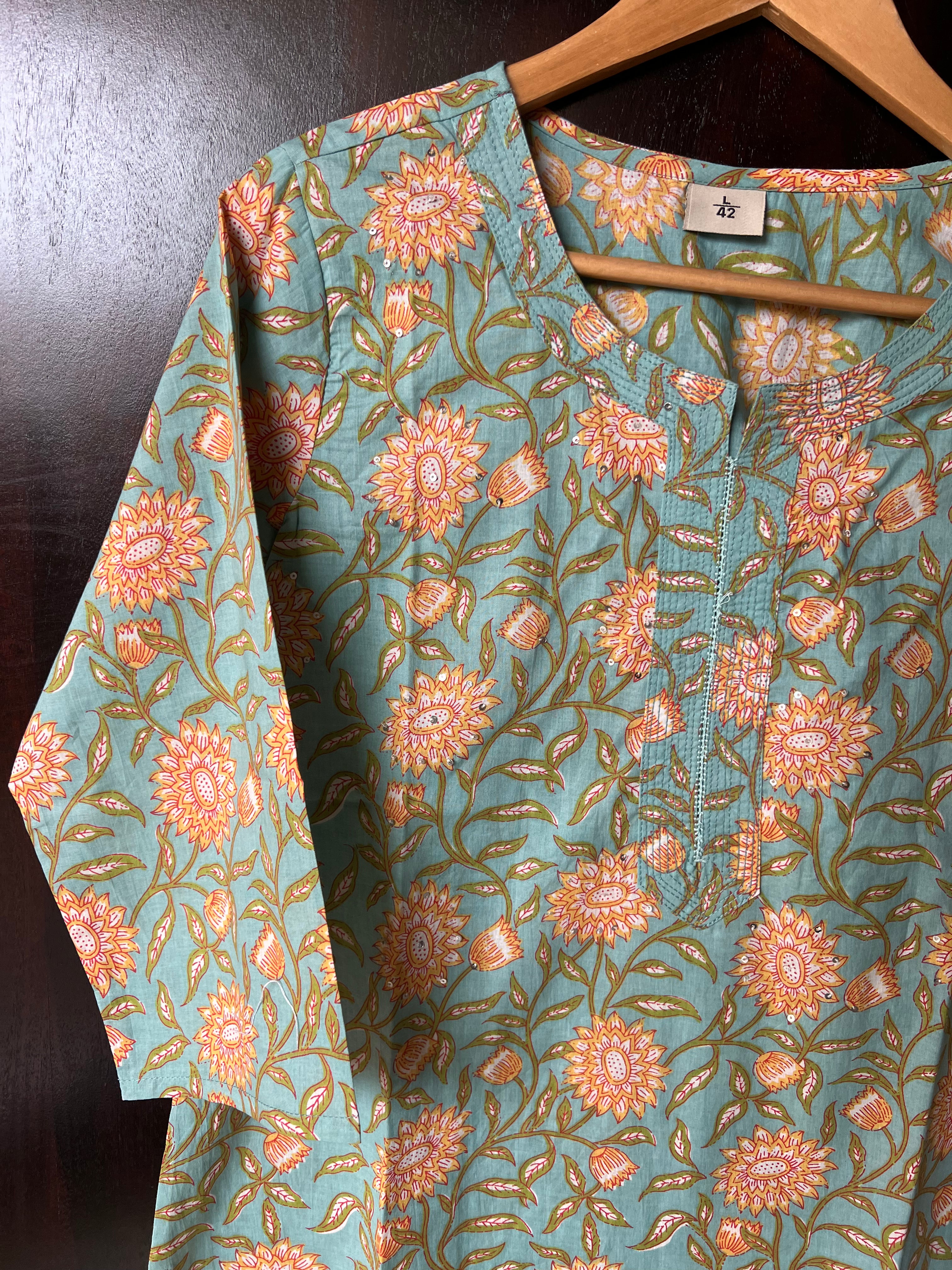 STRAIGHT COTTON KURTA