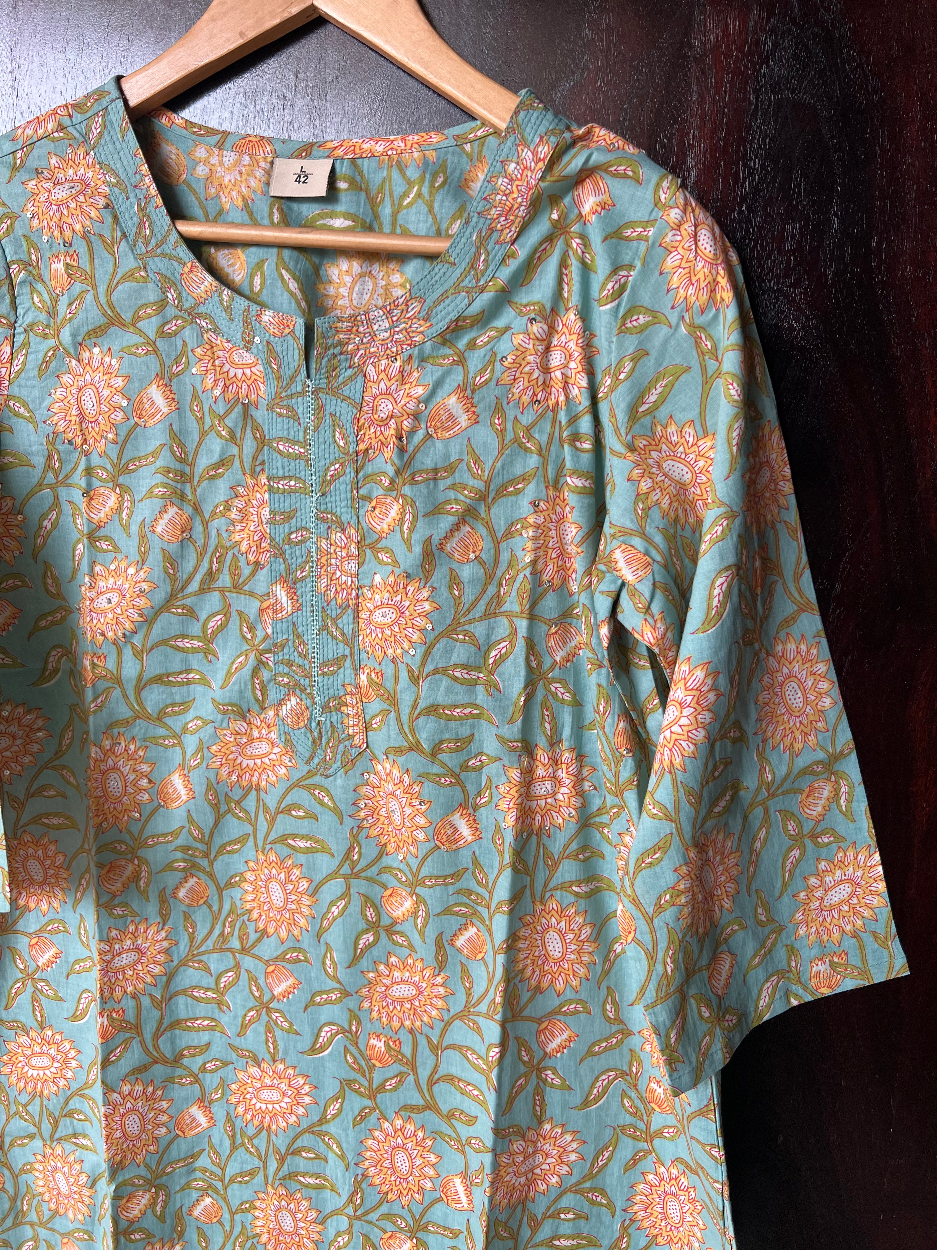 STRAIGHT COTTON KURTA