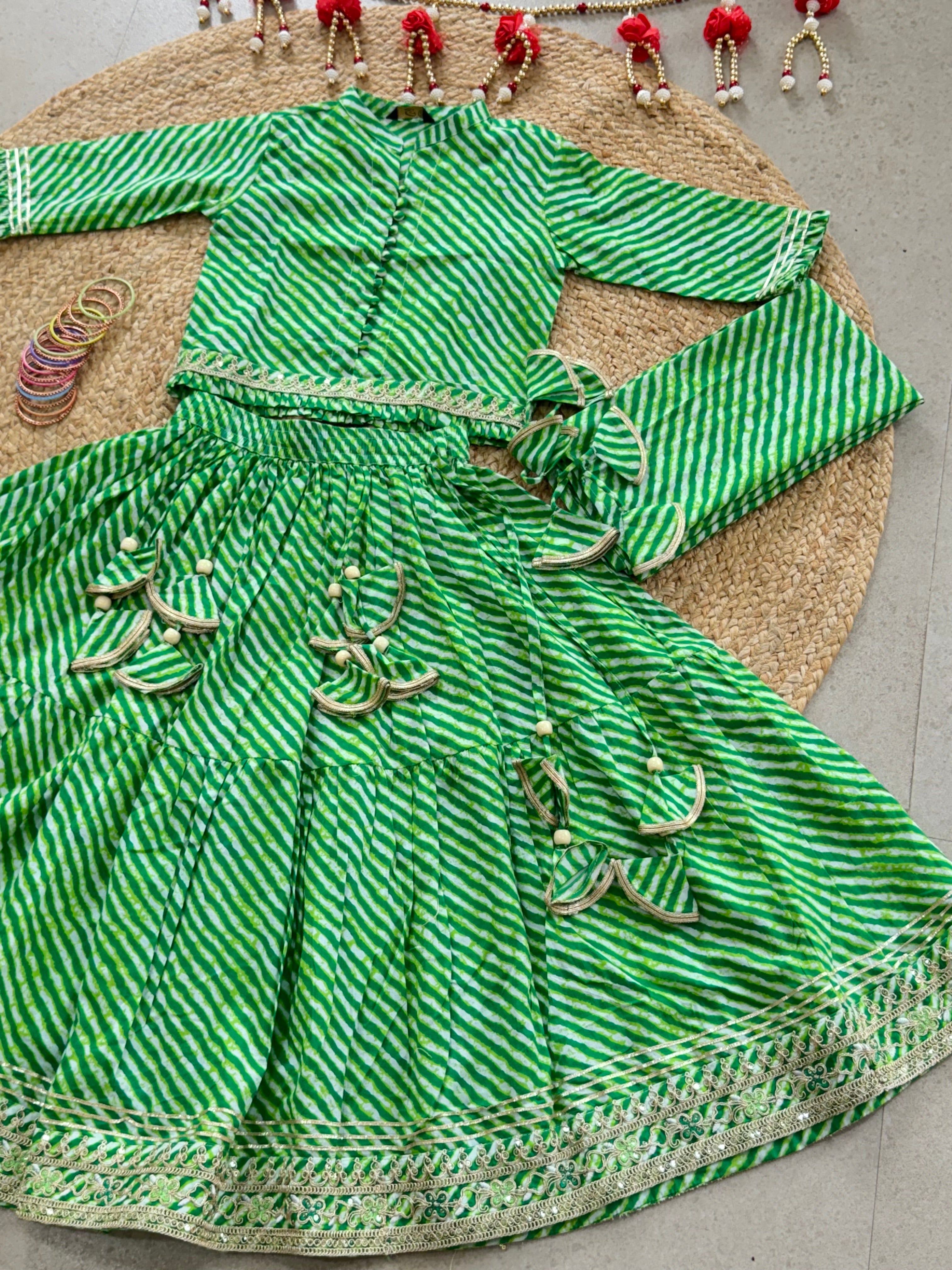 LEHENGA CHOLI DUPATTA SET ( 5 to 11 years)