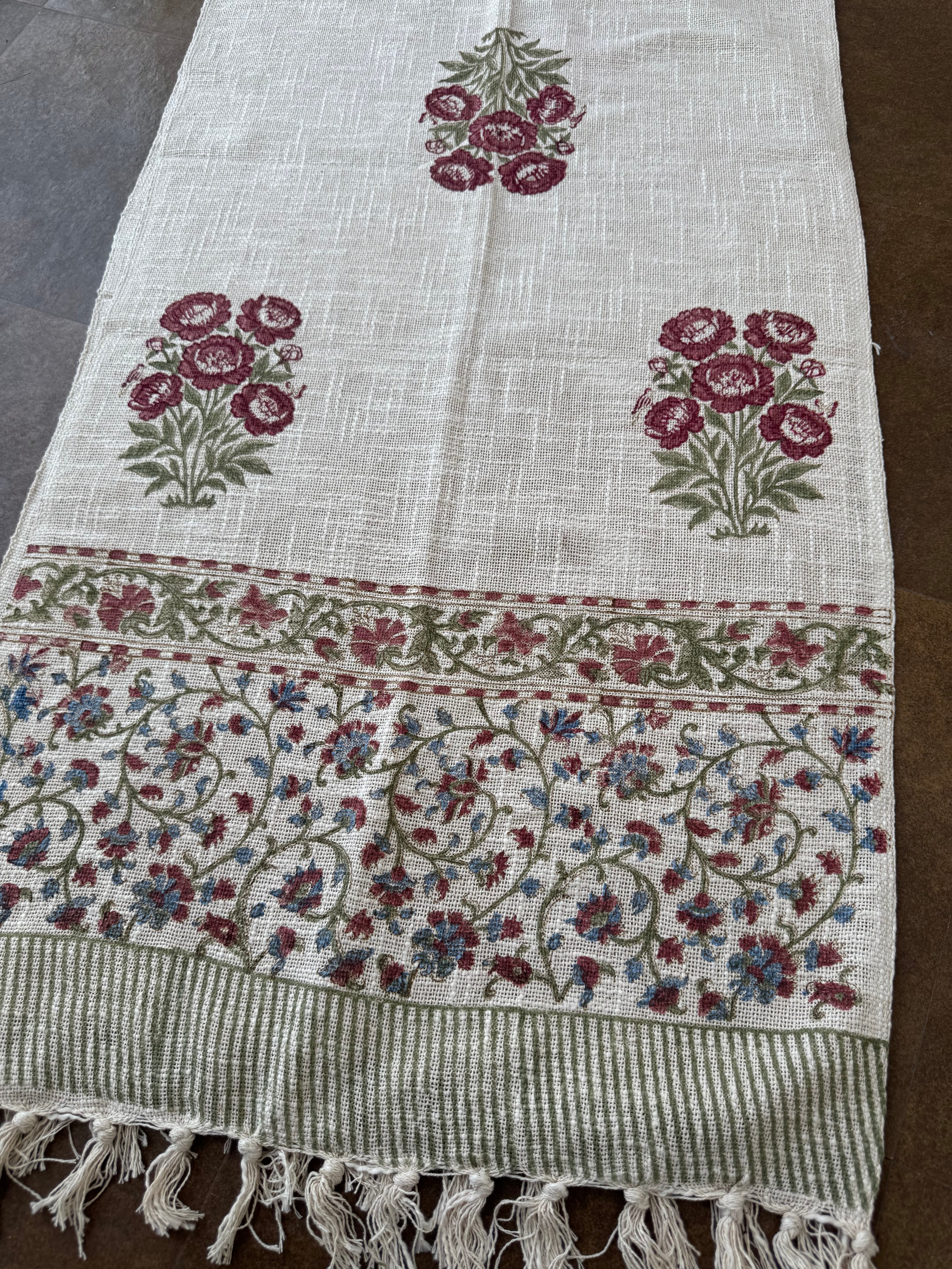 HAND BLOCK PRINTED TABLE RUNNER