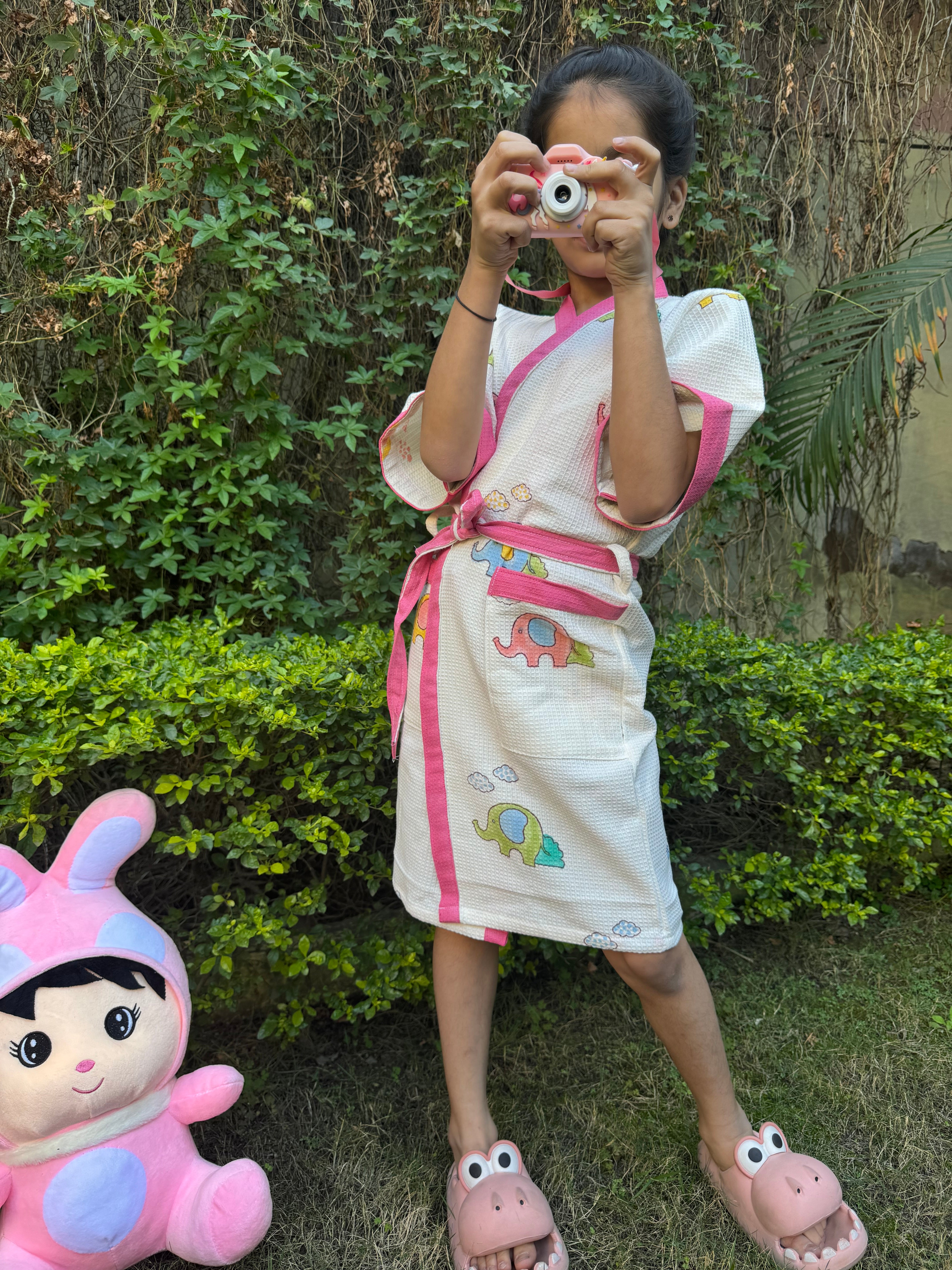 BLOCK PRINTED KIDS BATHROBES