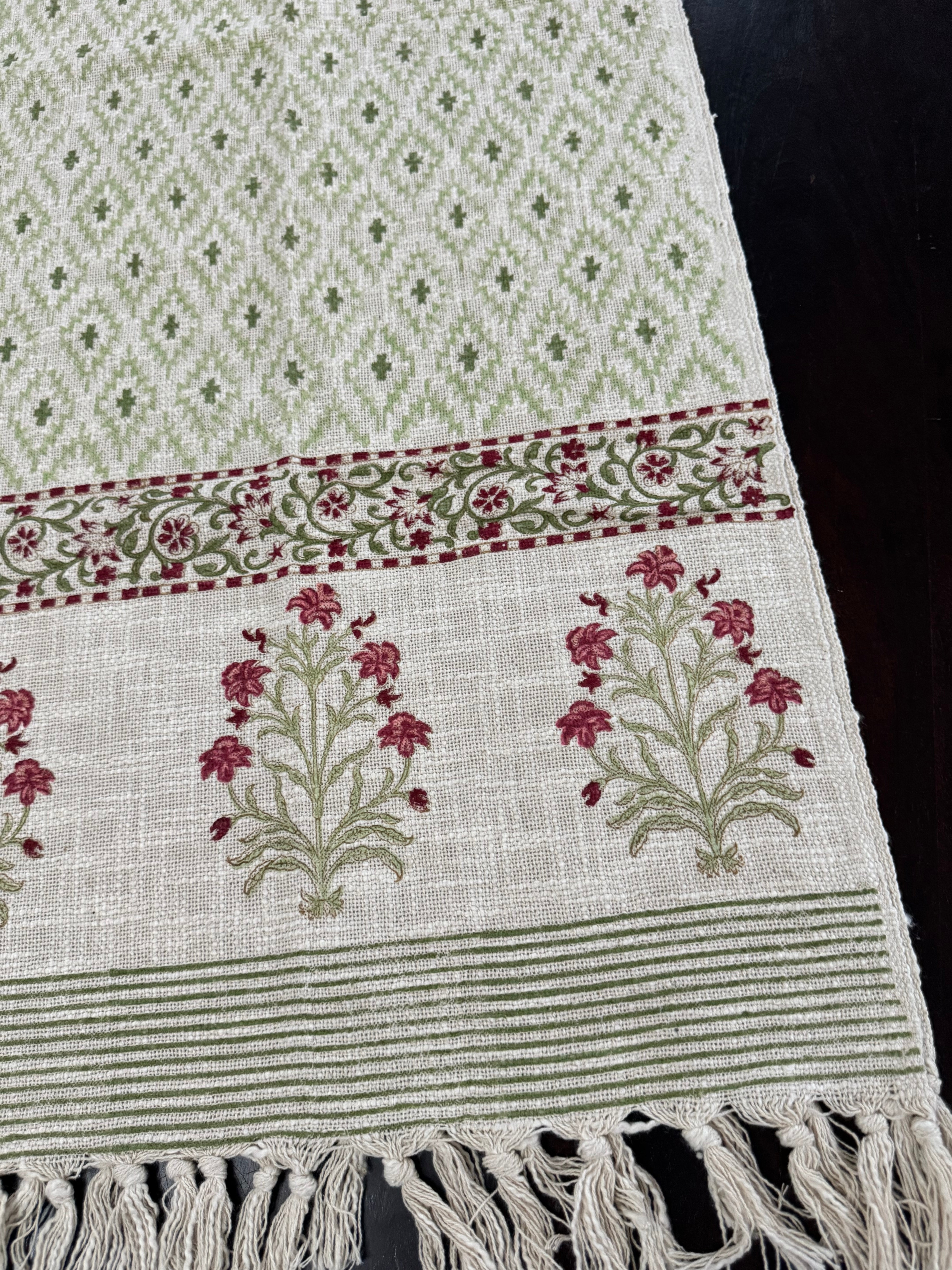 HAND BLOCK PRINTED TABLE RUNNER