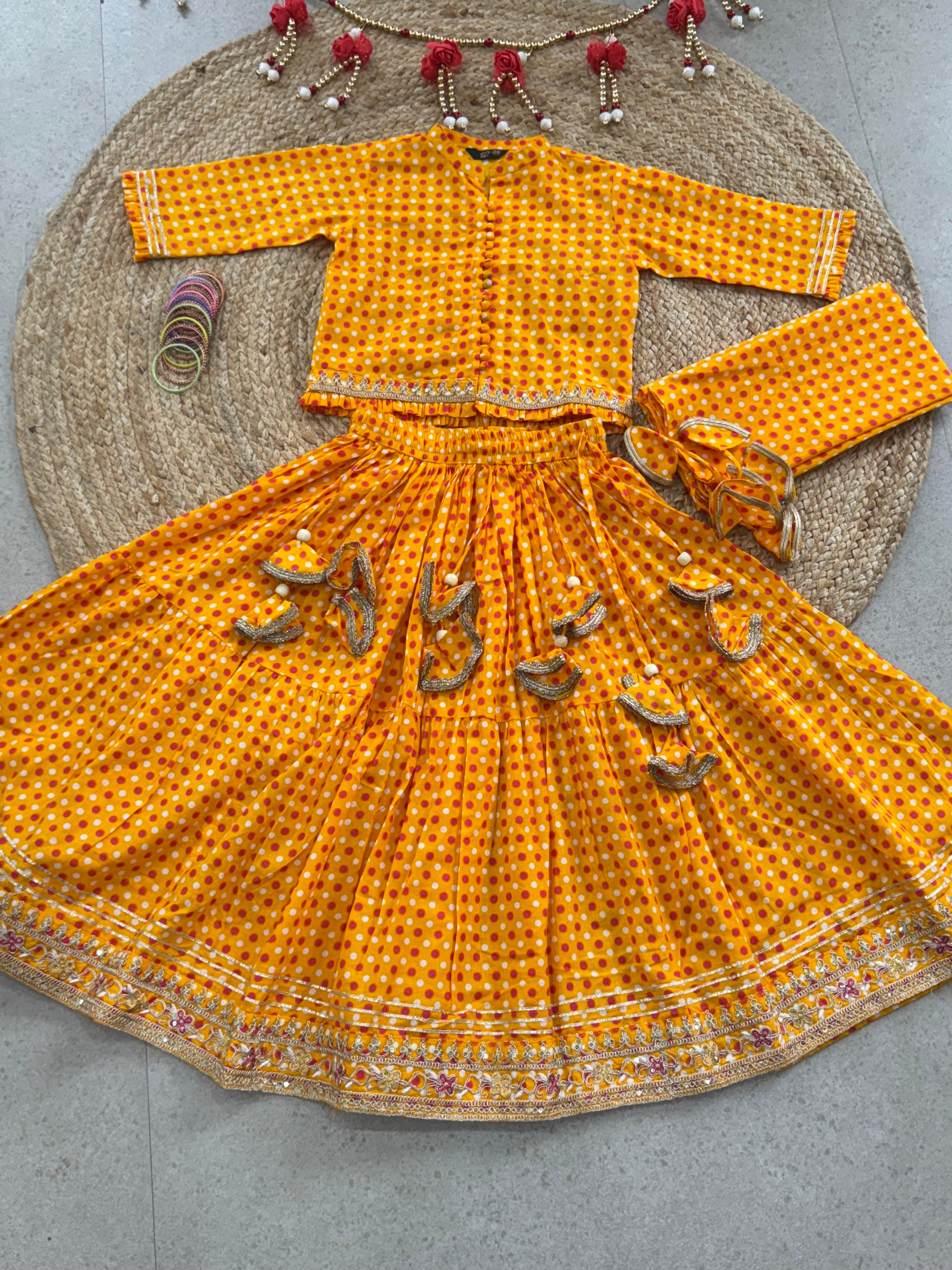 LEHENGA CHOLI DUPATTA SET ( 5 to 11 years)