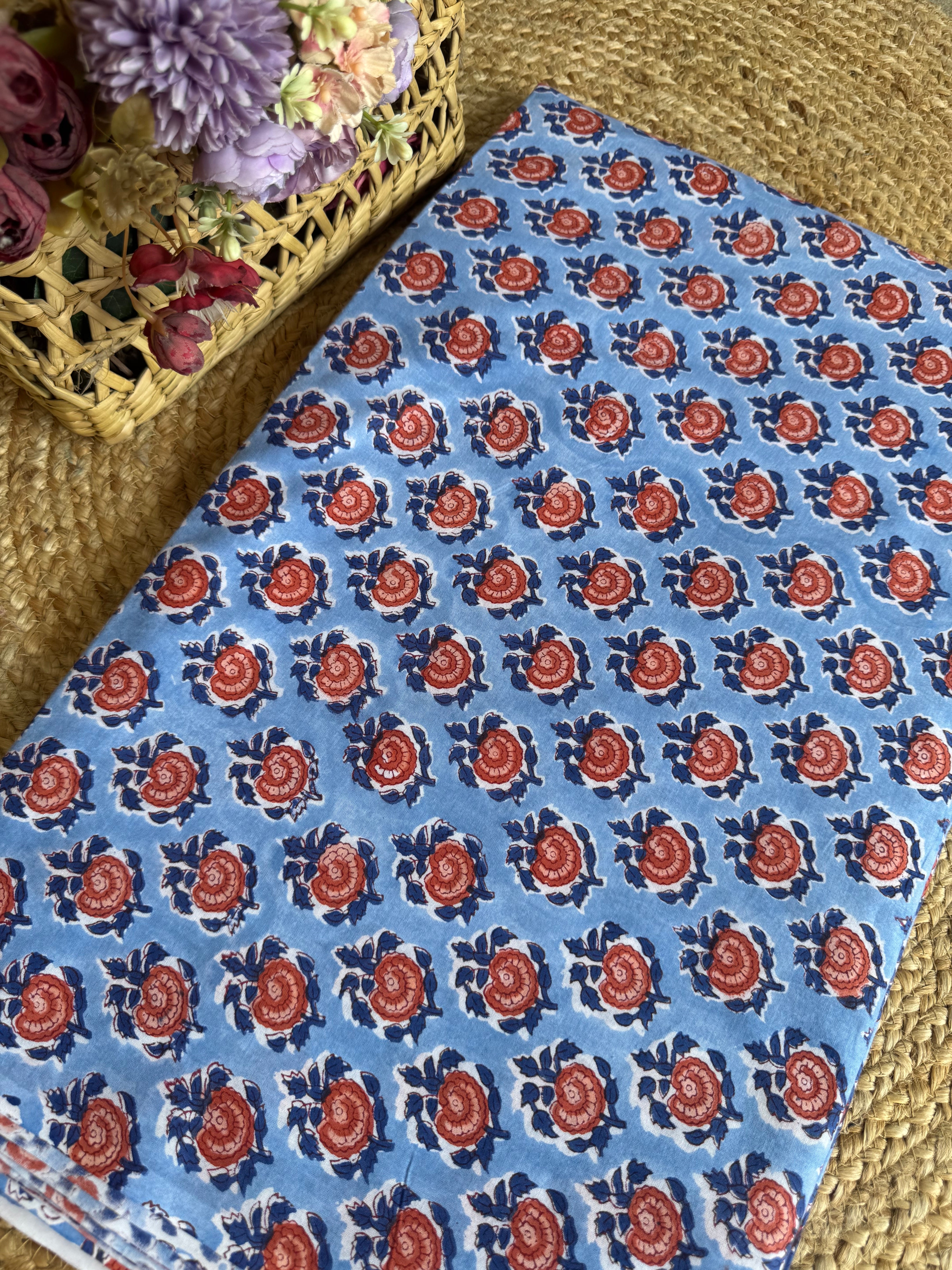 HAND BLOCK PRINTED COTTON FABRIC