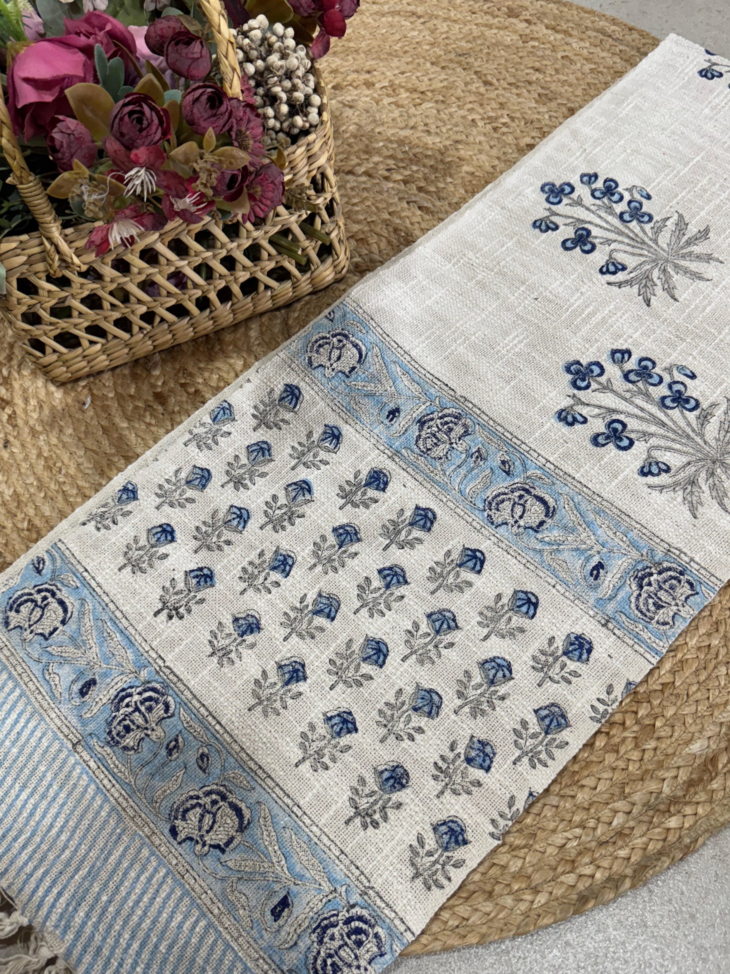 HAND BLOCK PRINTED TABLE RUNNER