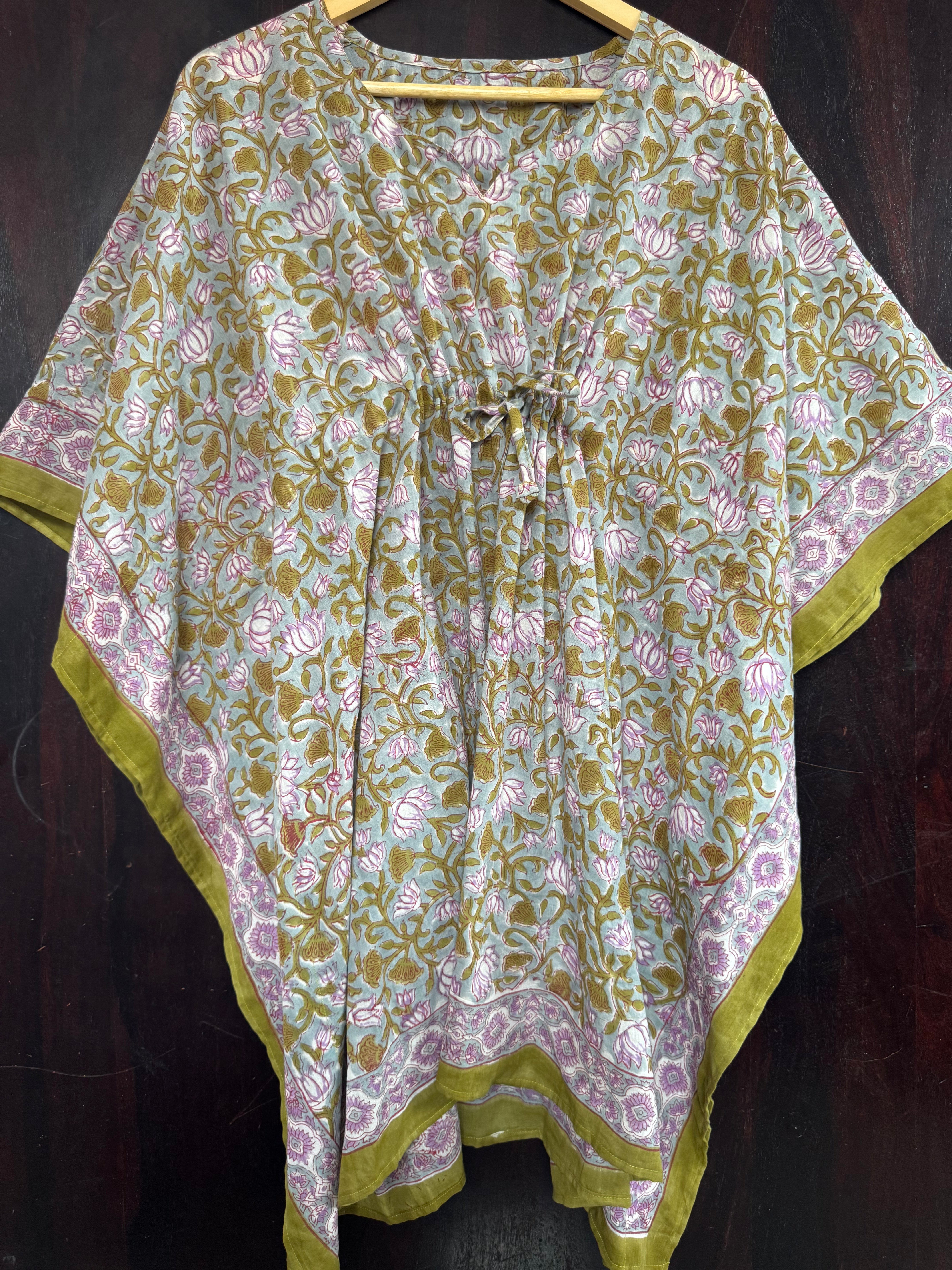 HANDBLOCK PRINTED SHORT KAFTAN