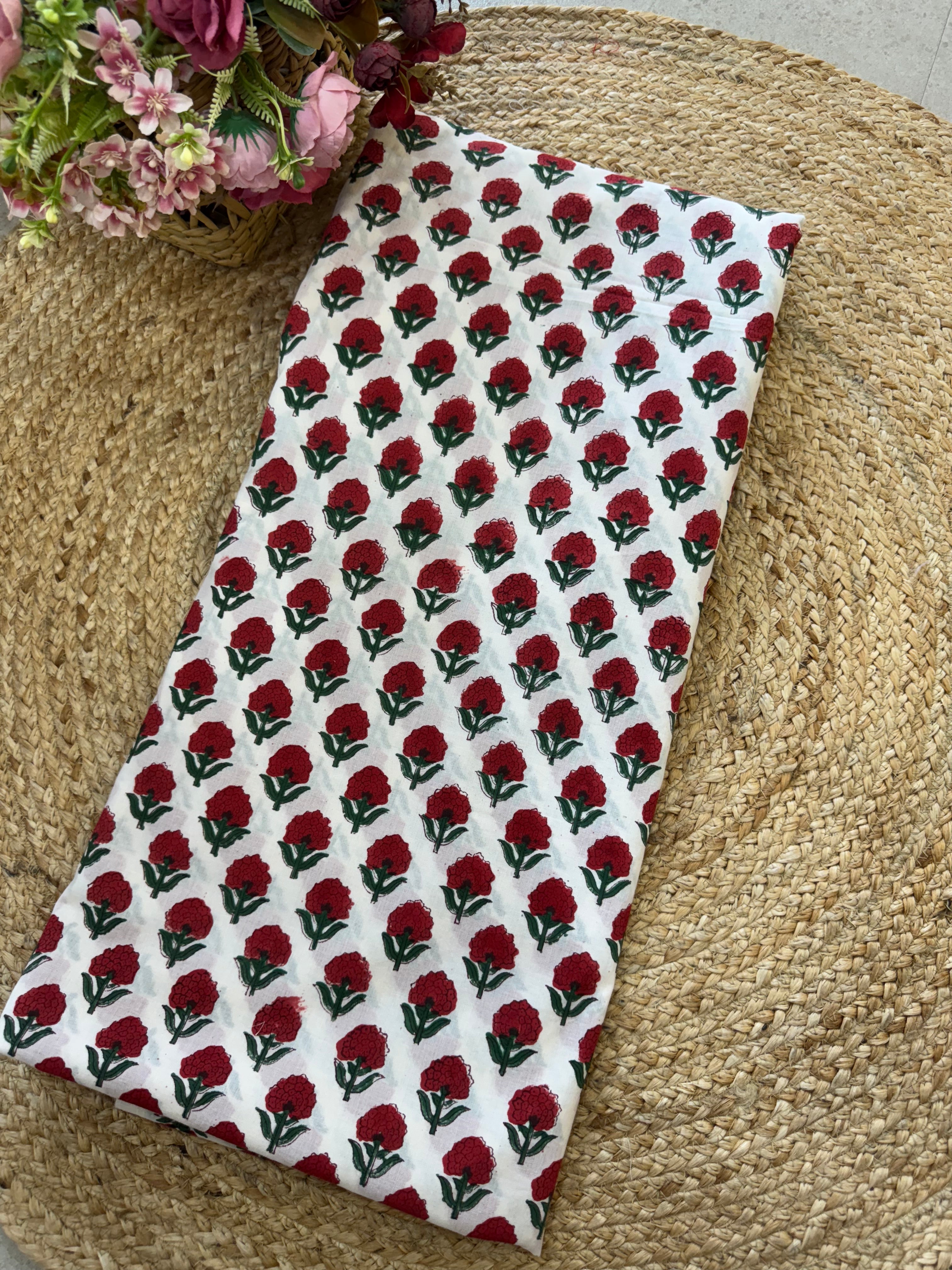 HAND BLOCK PRINTED COTTON FABRIC