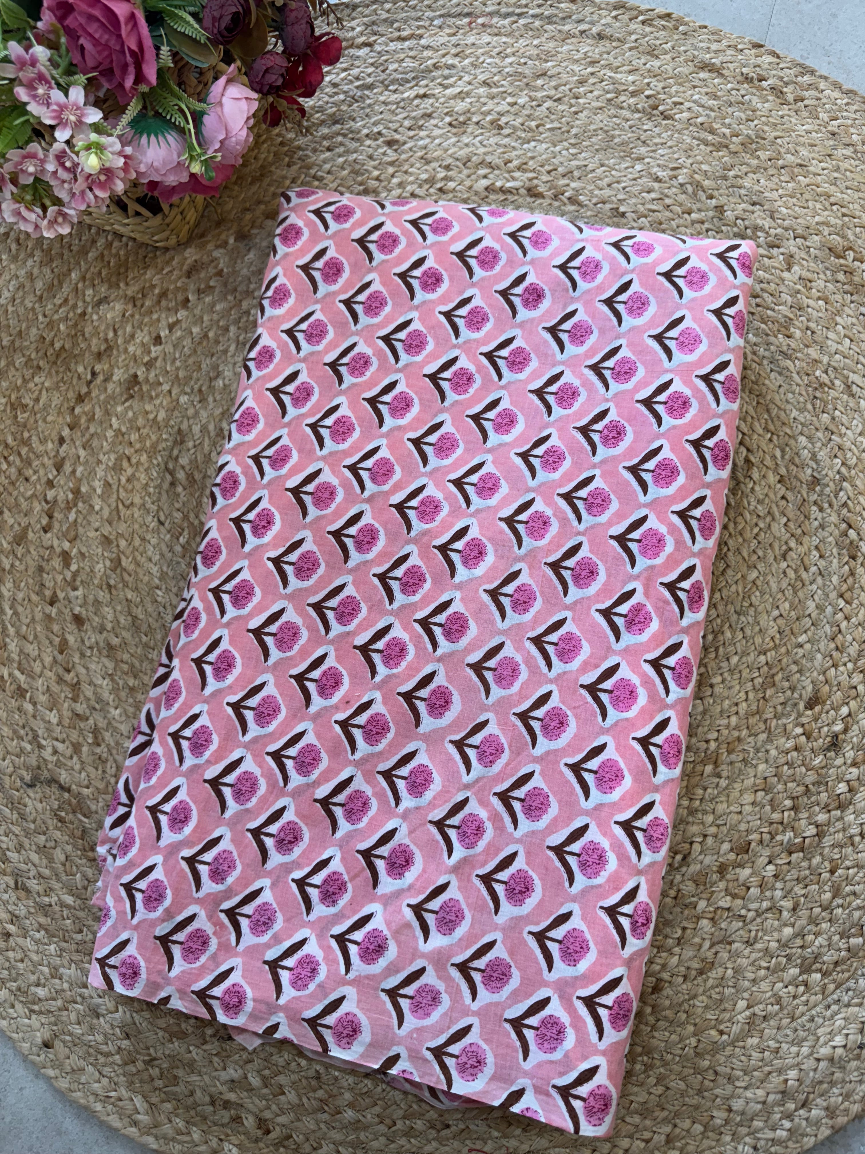 HAND BLOCK PRINTED COTTON FABRIC