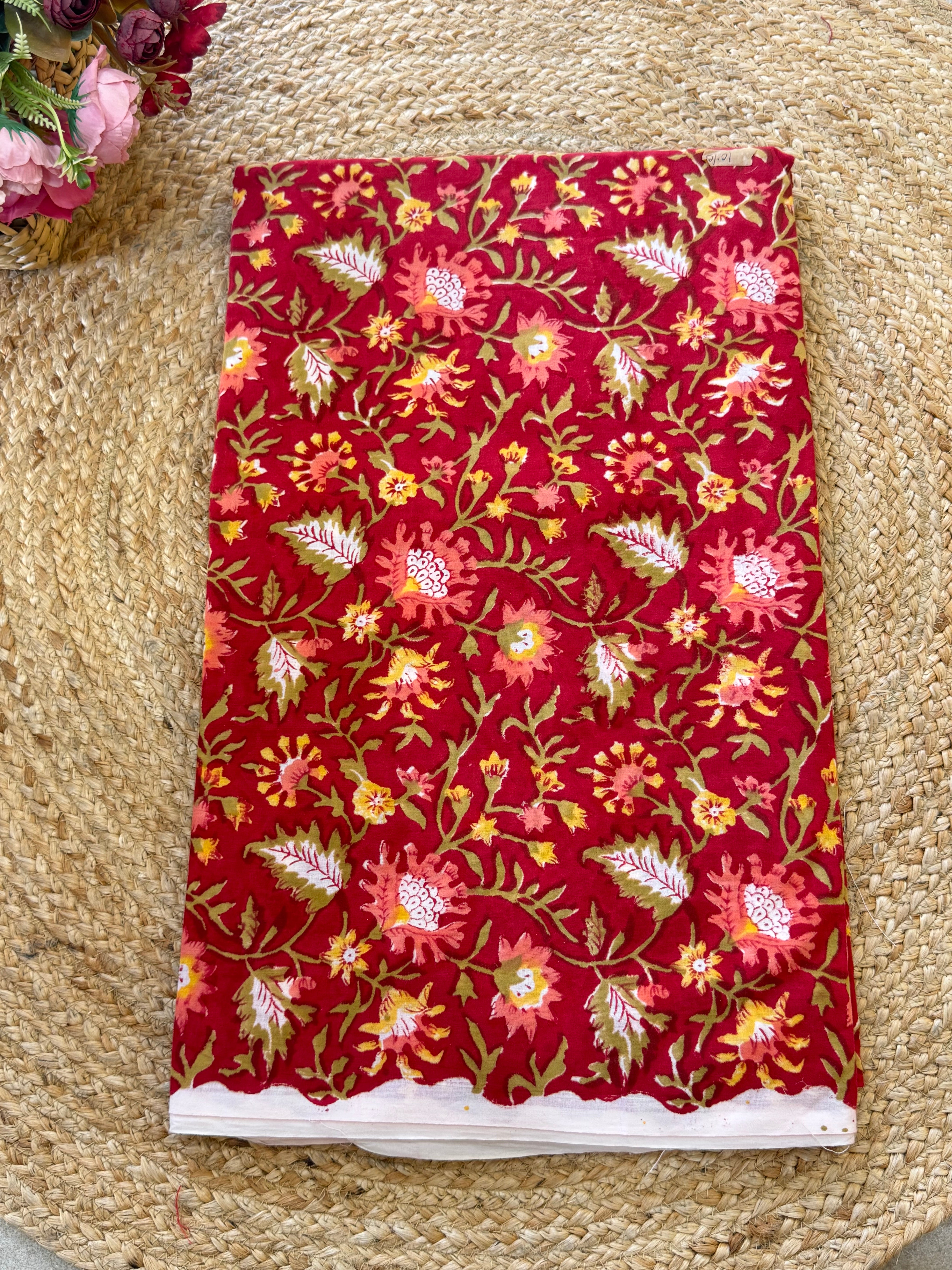 HAND BLOCK PRINTED COTTON FABRIC