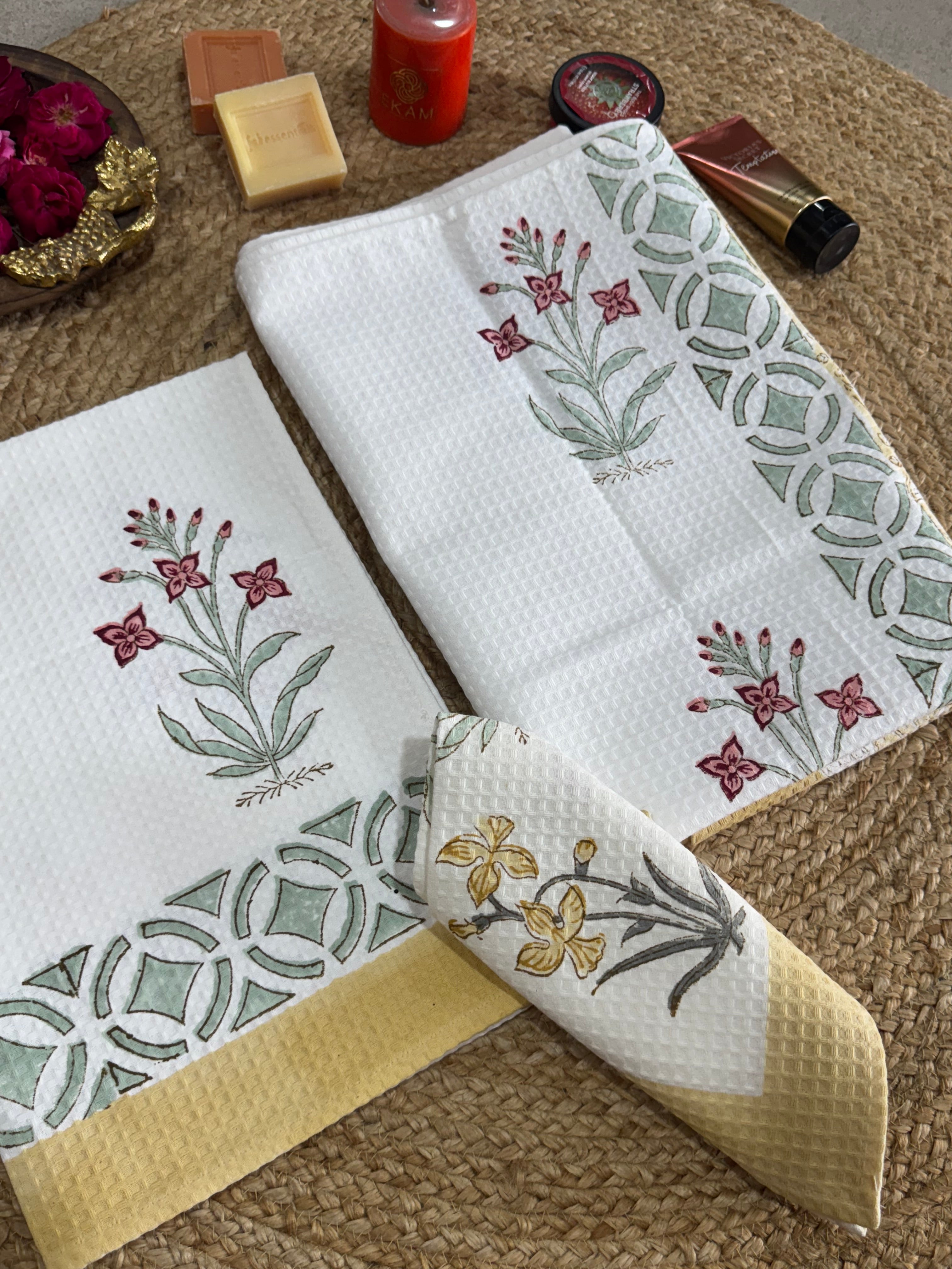 HANDBLOCK PRINTED BODY / HAND TOWEL / NAPKIN