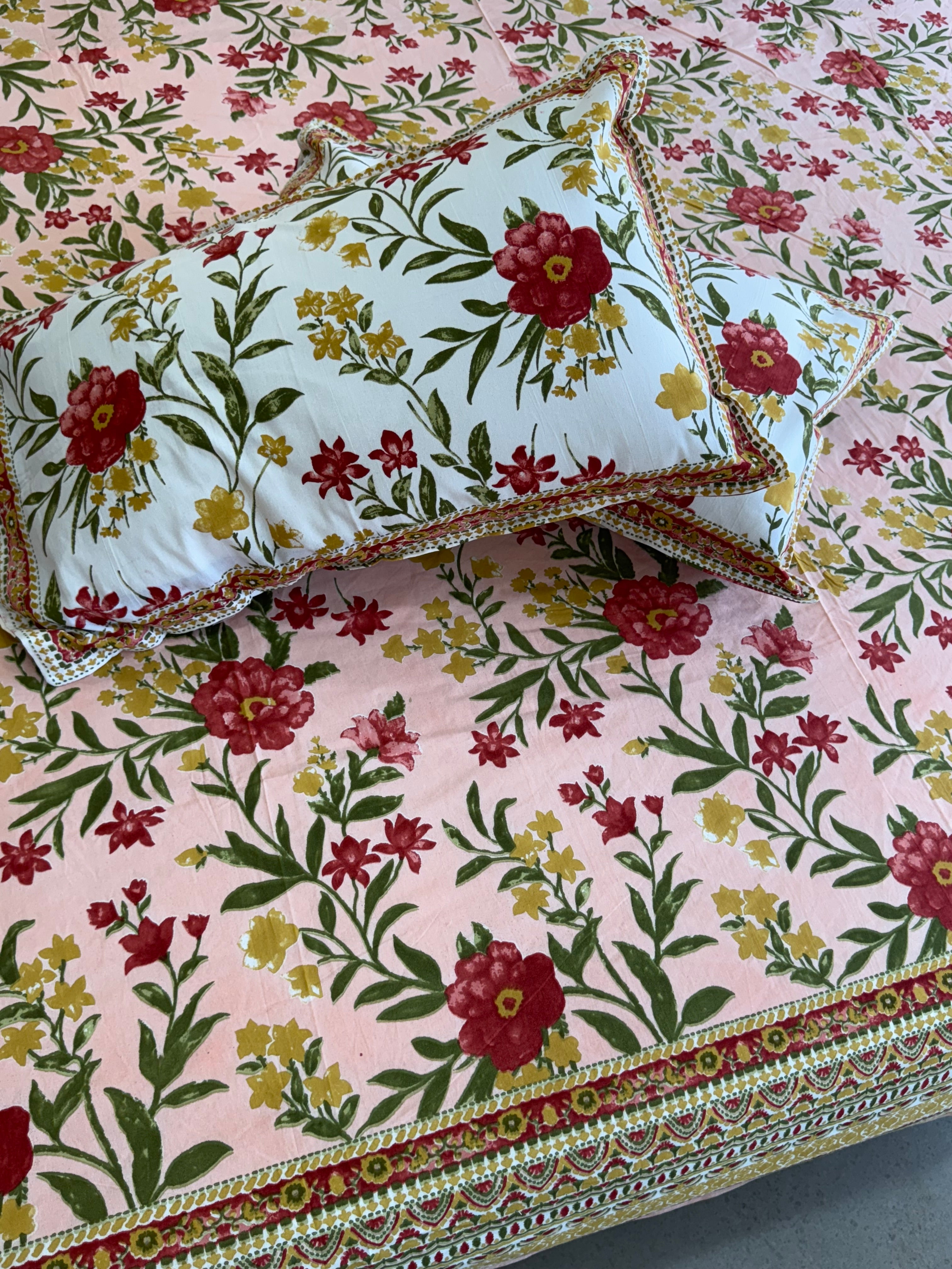 RIWAYAAT BEDSHEET WITH TWO REVERSIBLE PILLOW COVERS