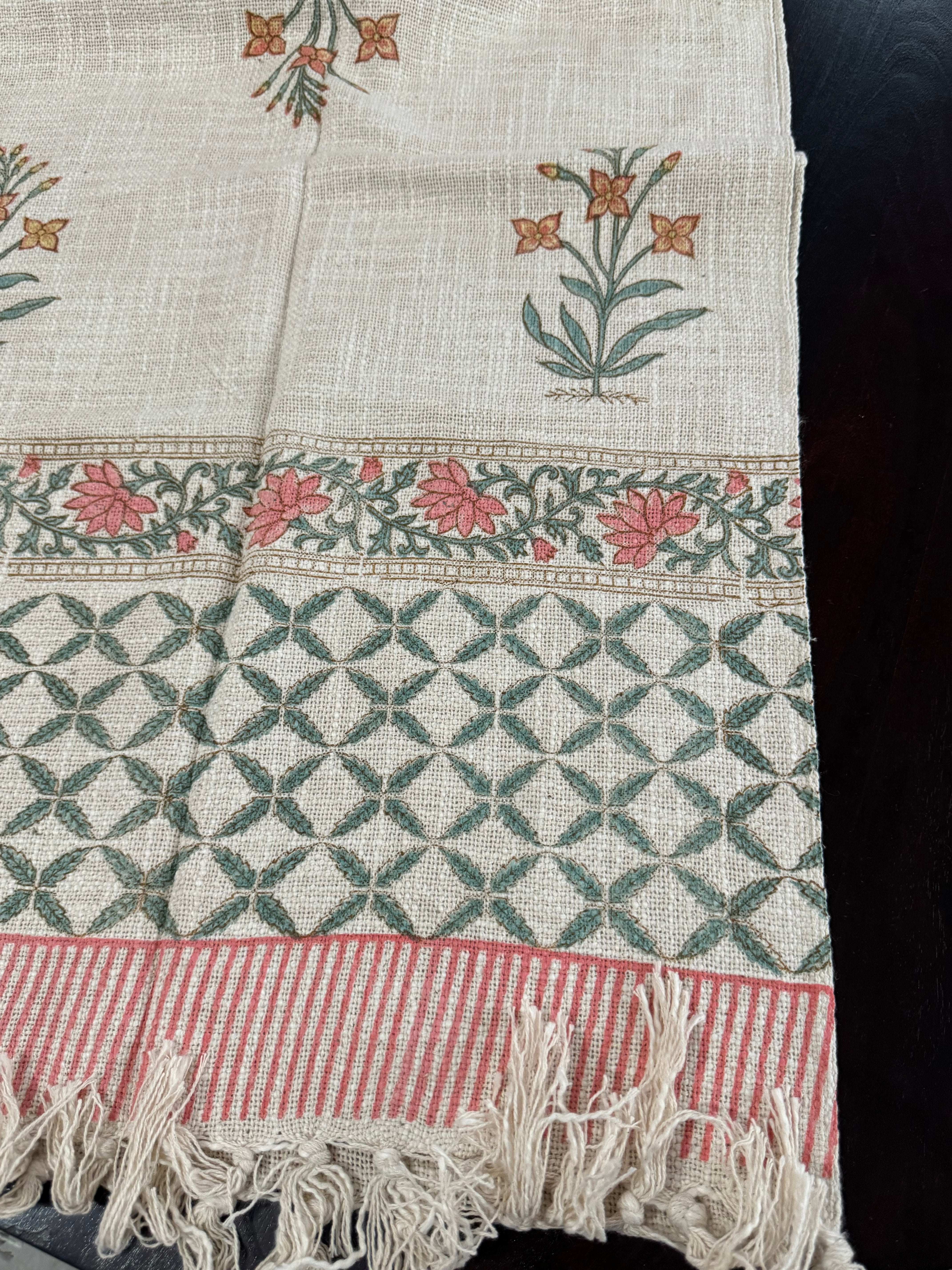 HAND BLOCK PRINTED TABLE RUNNER