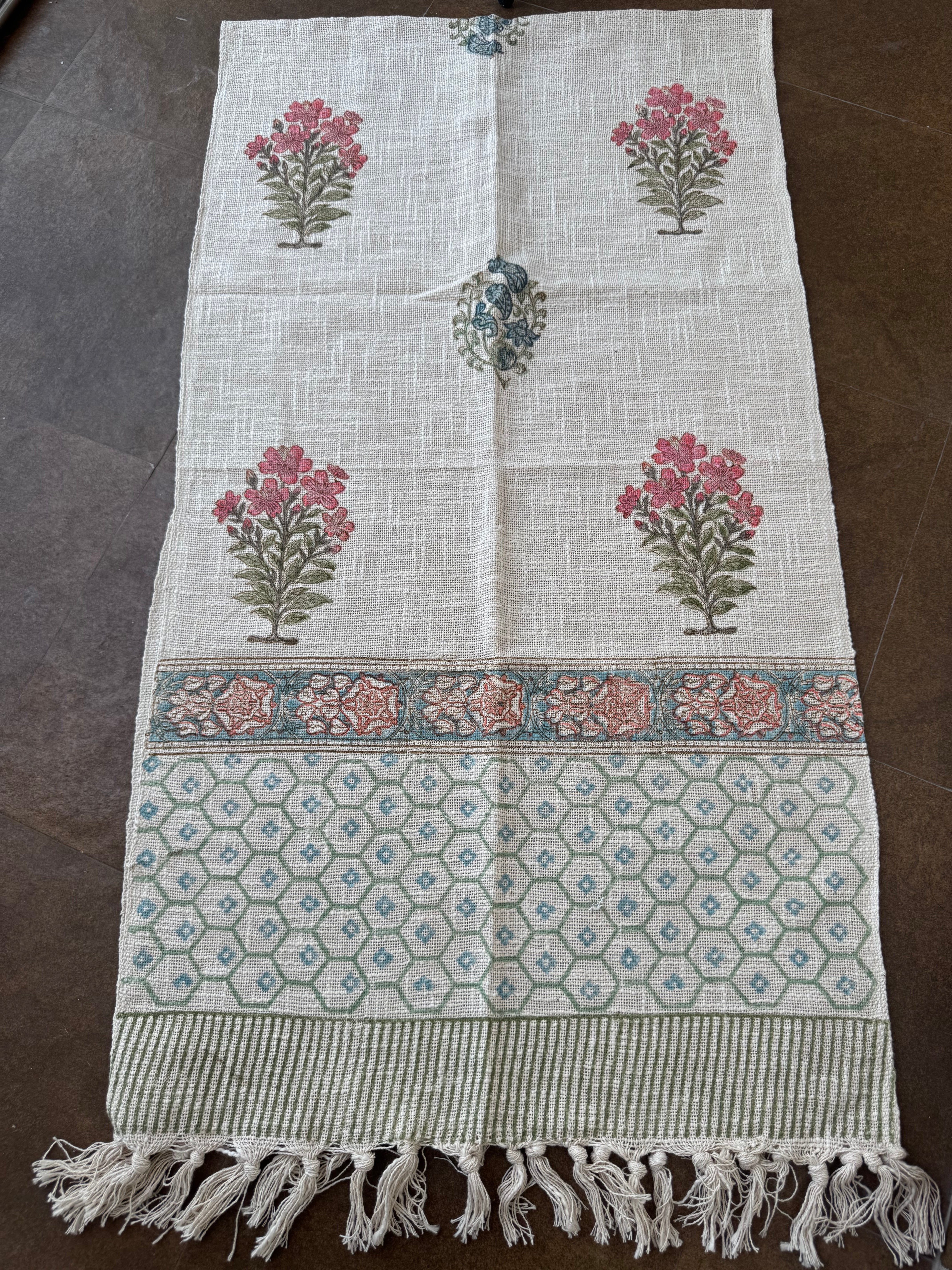 HAND BLOCK PRINTED TABLE RUNNER