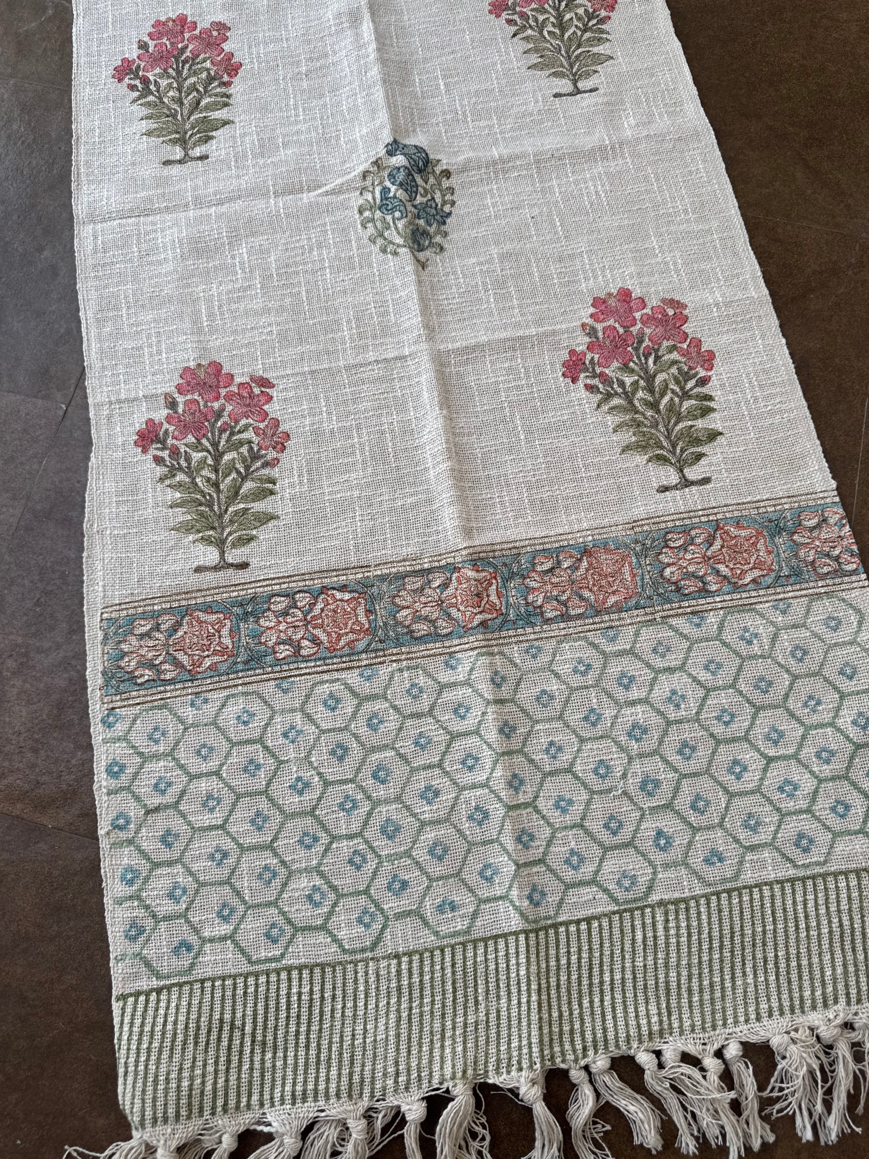 HAND BLOCK PRINTED TABLE RUNNER