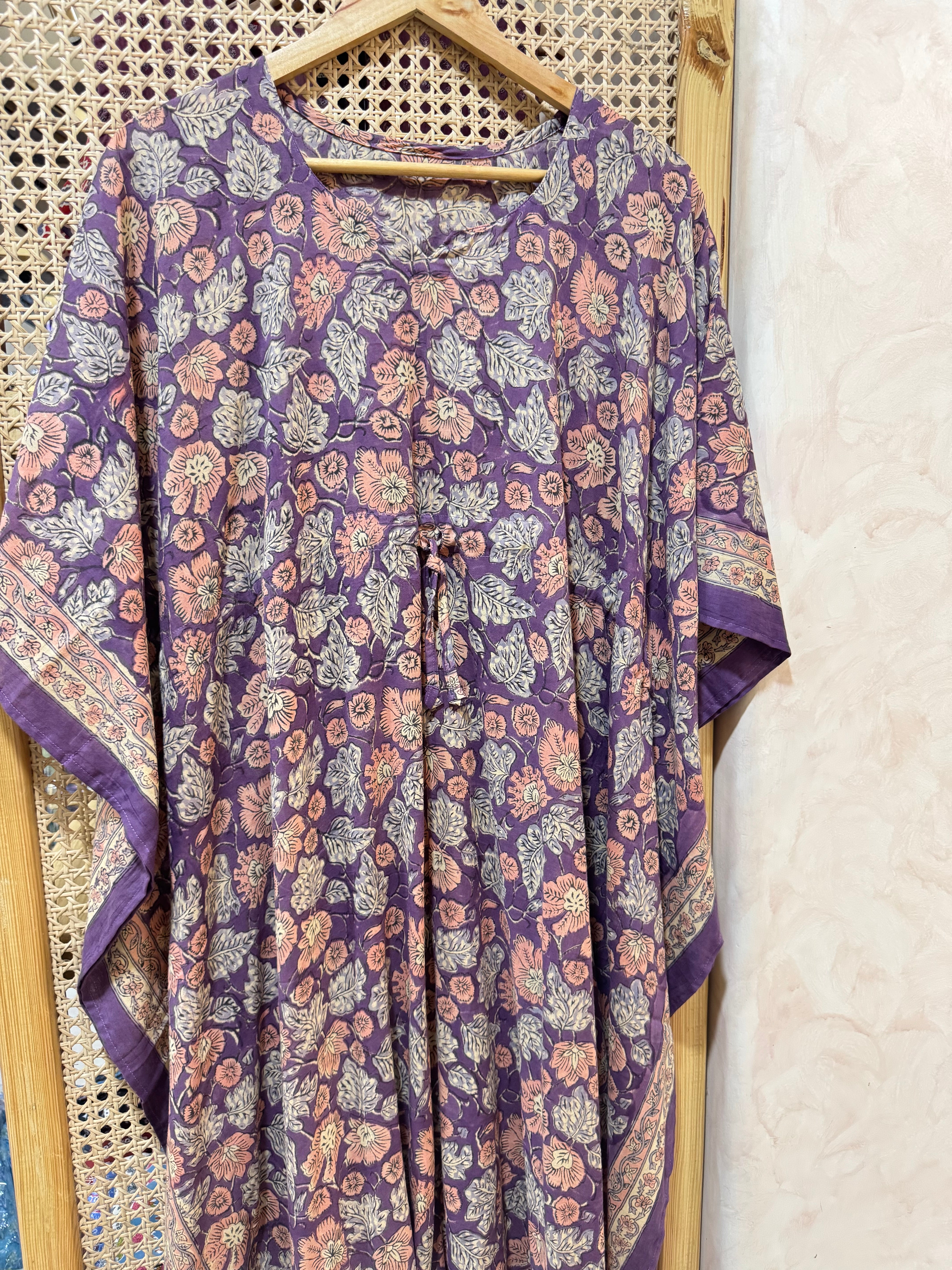 HANDBLOCK PRINTED LONG KAFTAN