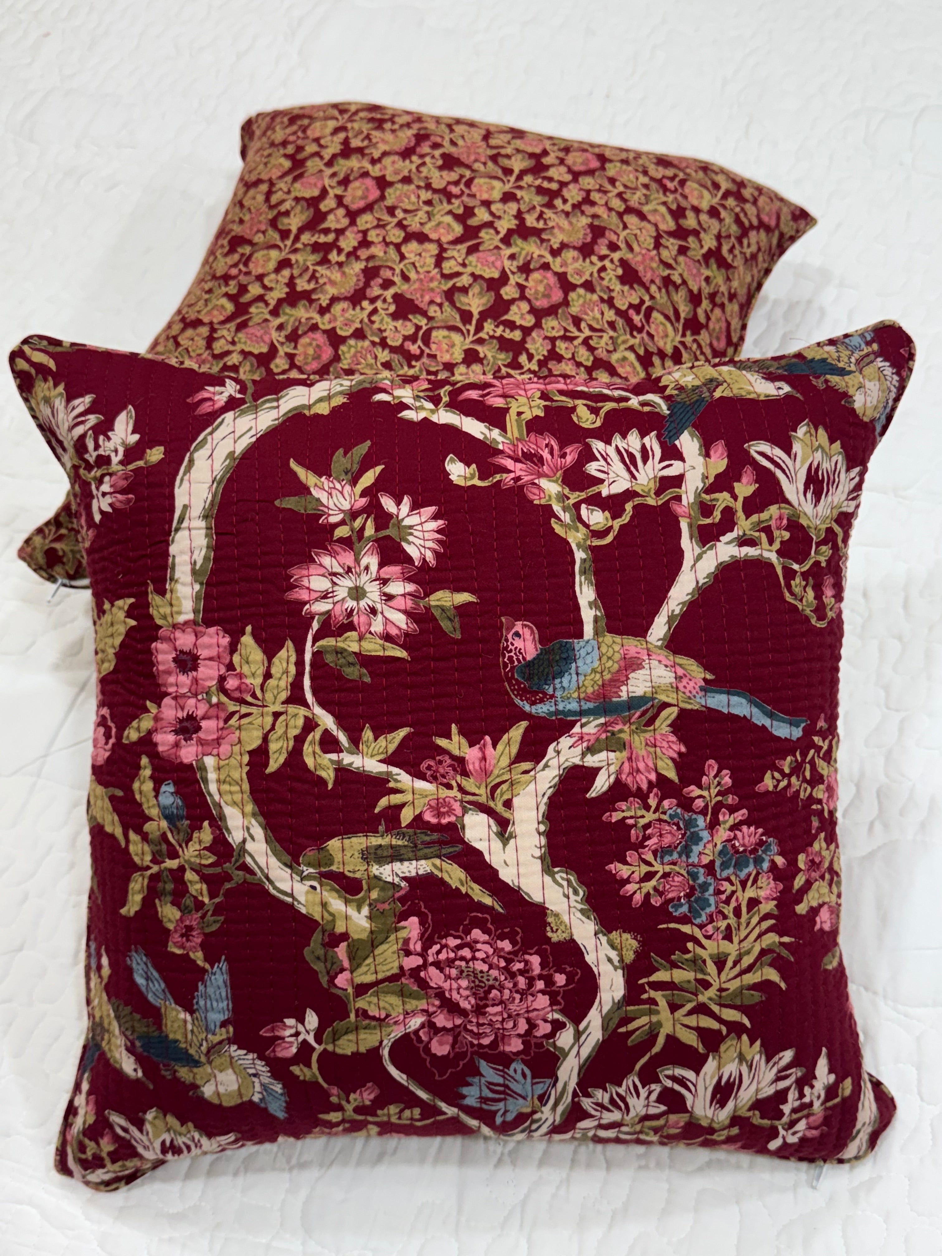 KANAK - SINGLE PIECE QUILTED 16 BY 16 INCHES CUSHION COVER