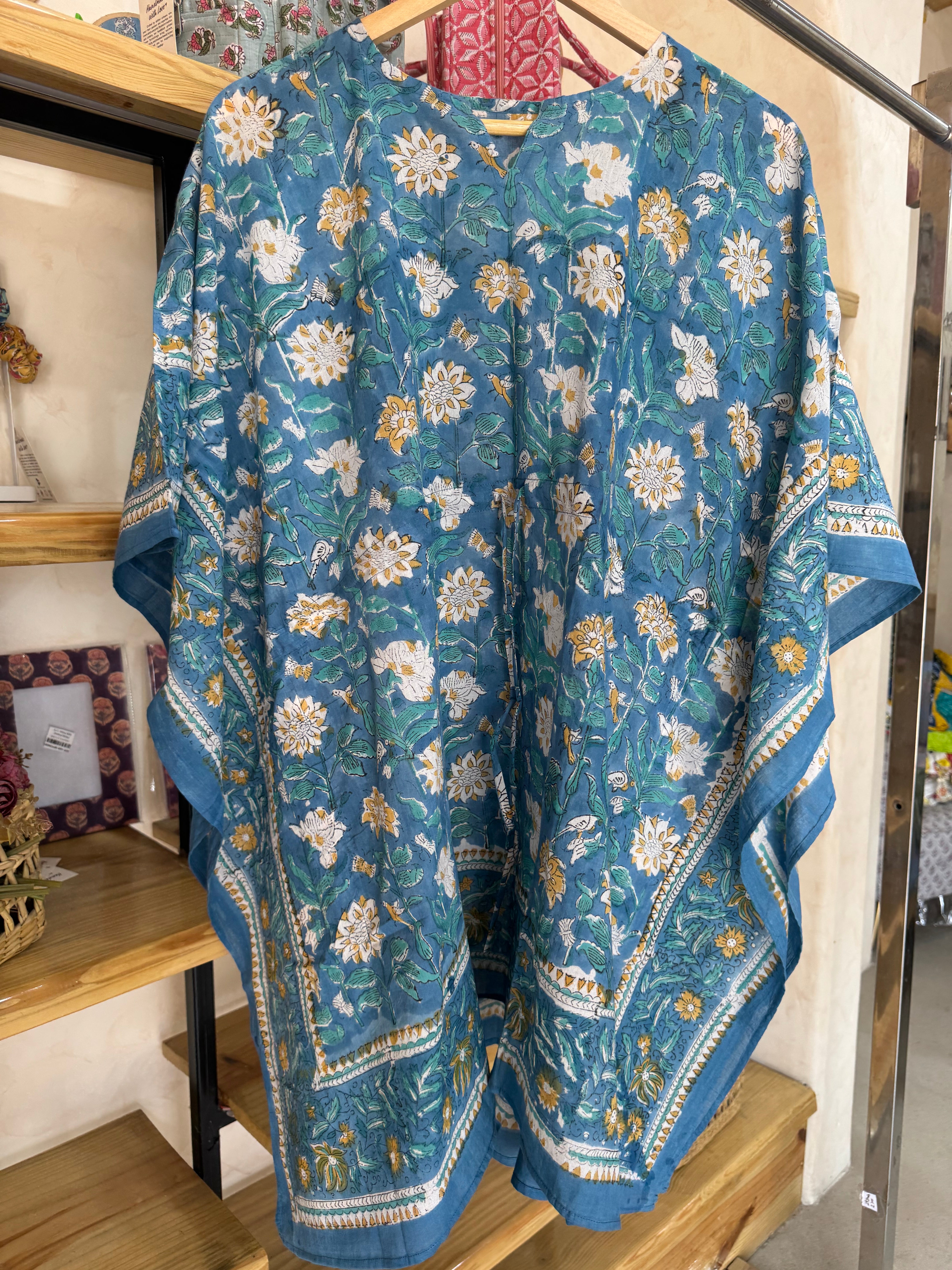 HANDBLOCK PRINTED SHORT KAFTAN