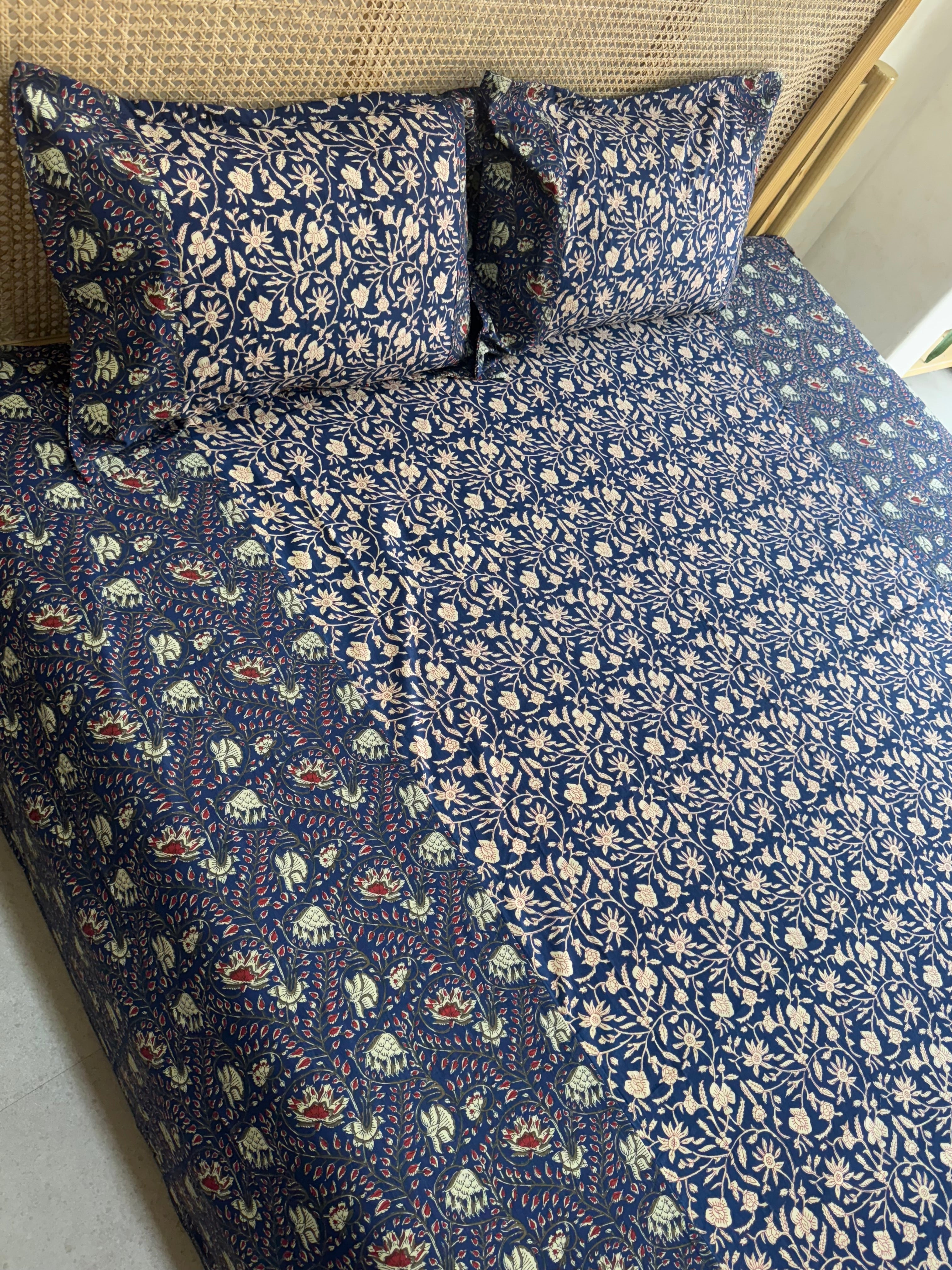 KANAK BEDSHEET WITH TWO PILLOW CASES