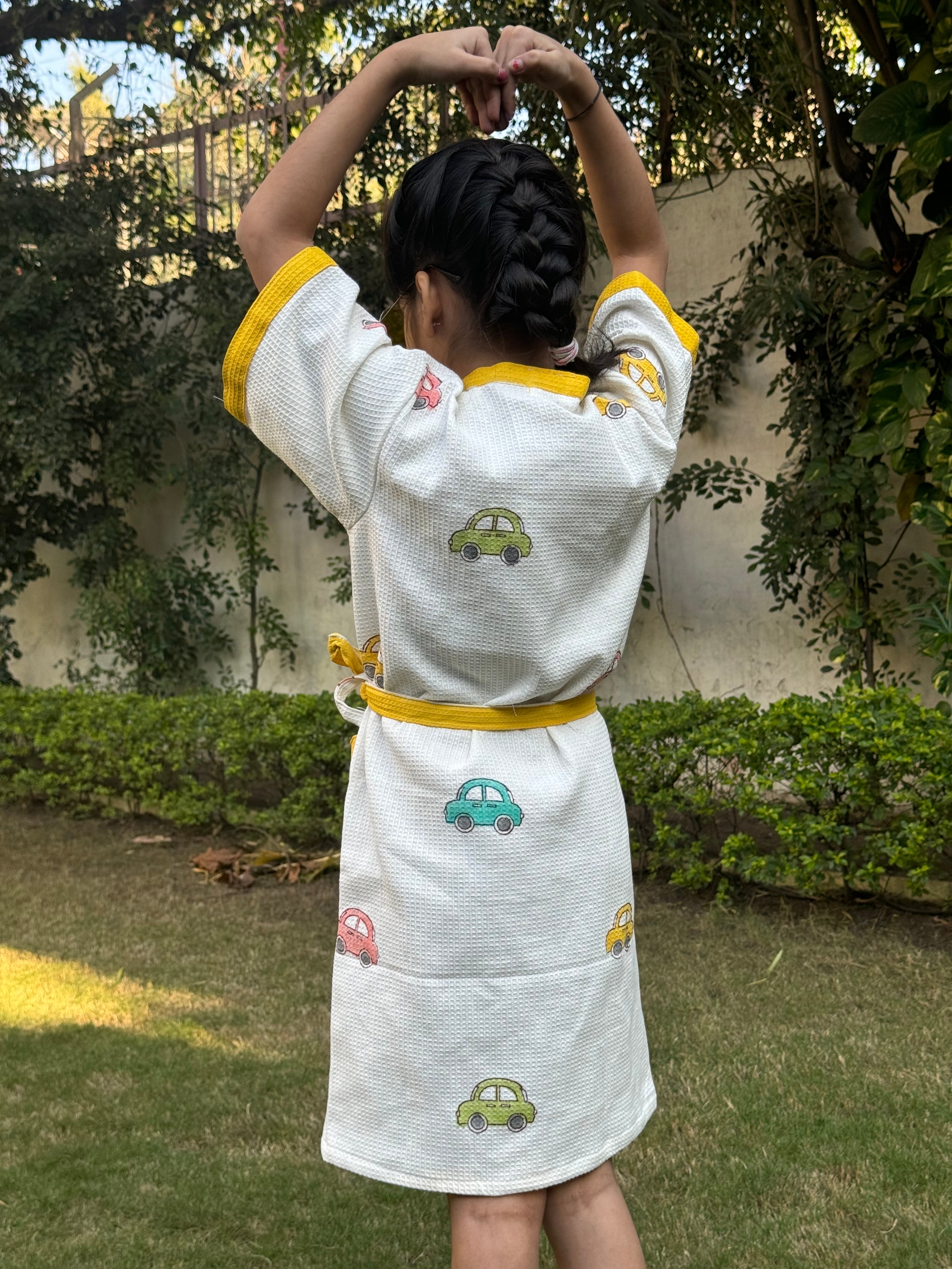 BLOCK PRINTED KIDS BATHROBES