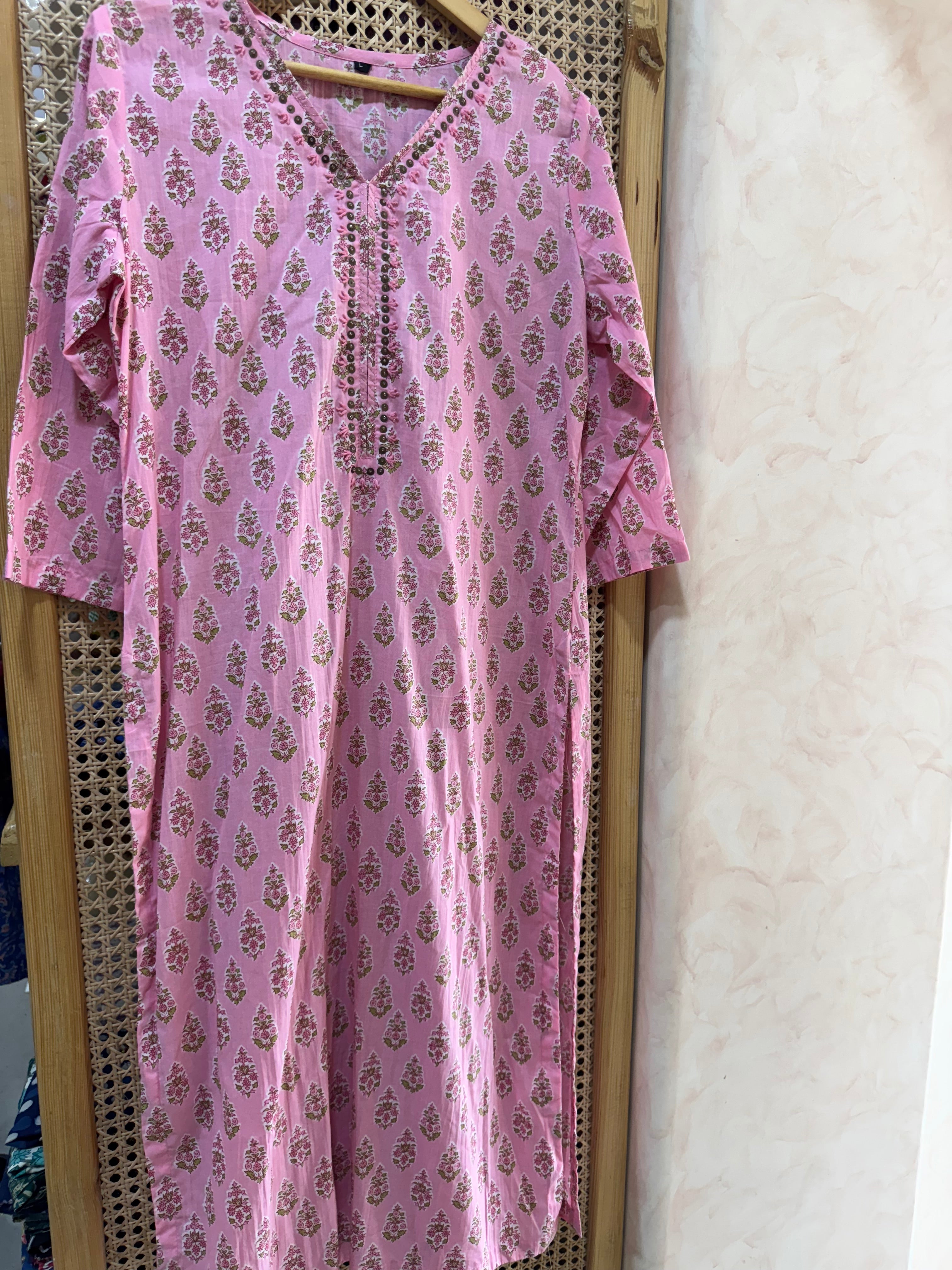 PURE COTTON STRAIGHT KURTA