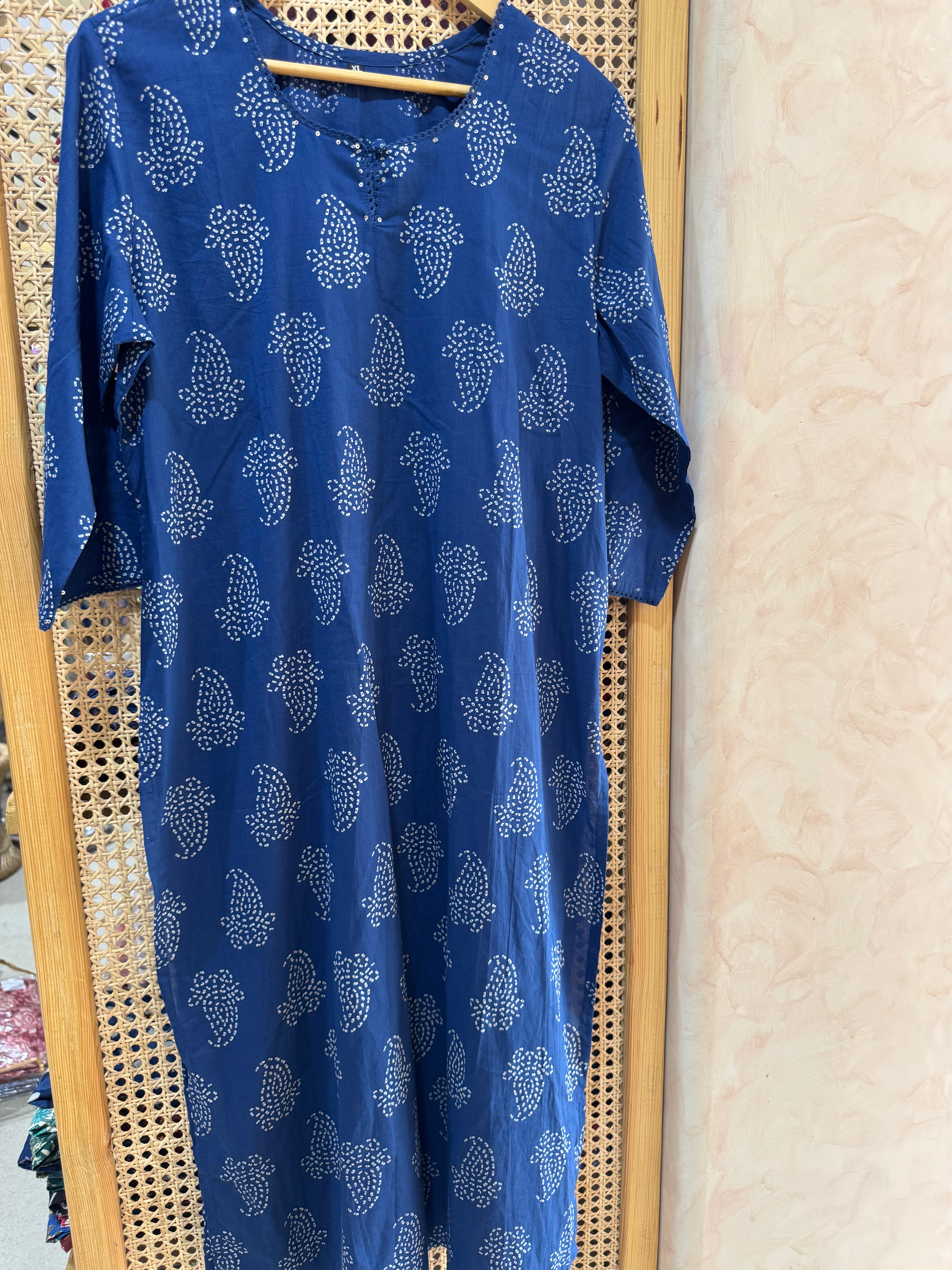 PURE COTTON STRAIGHT KURTA