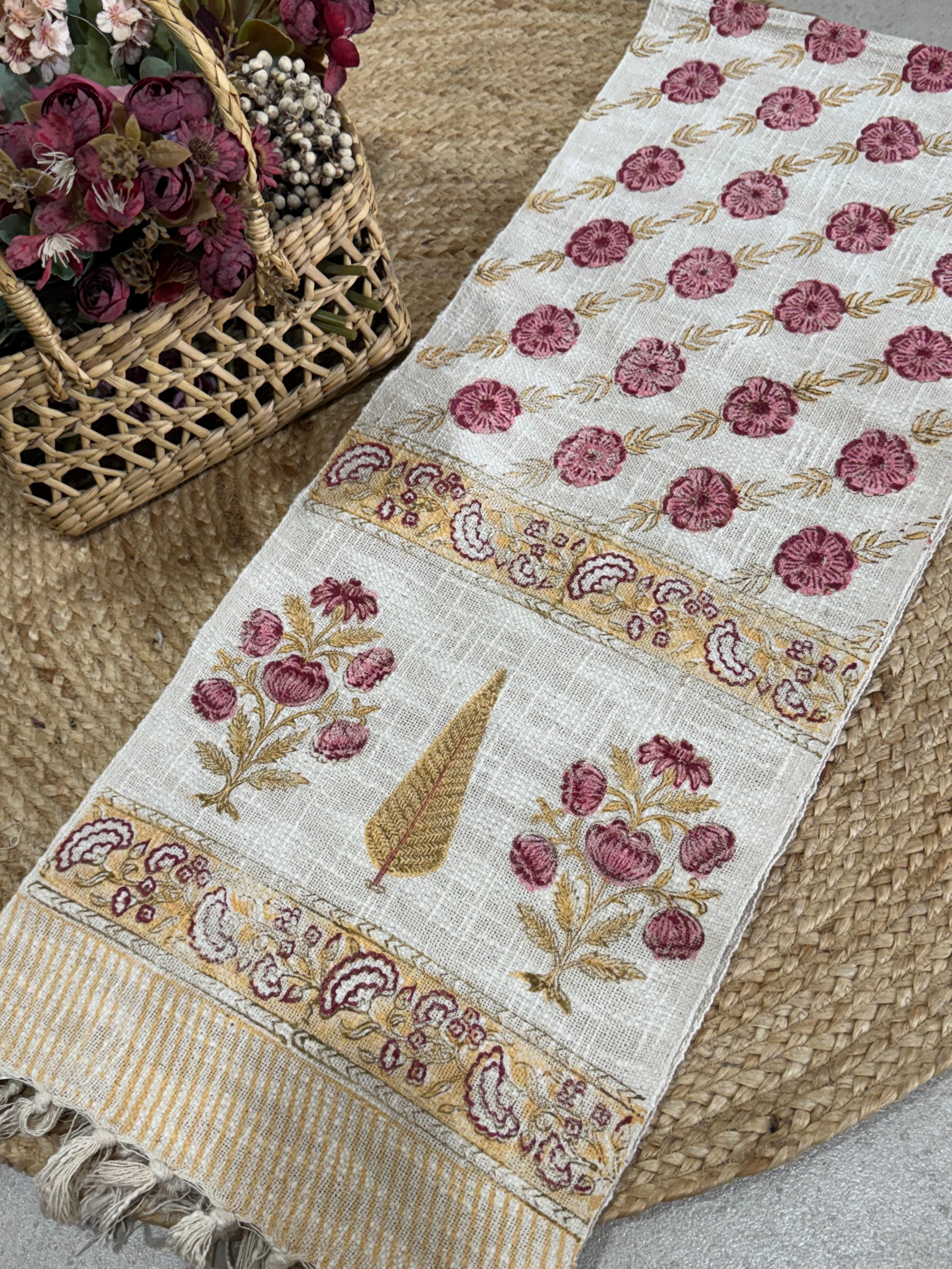 HAND BLOCK PRINTED TABLE RUNNER