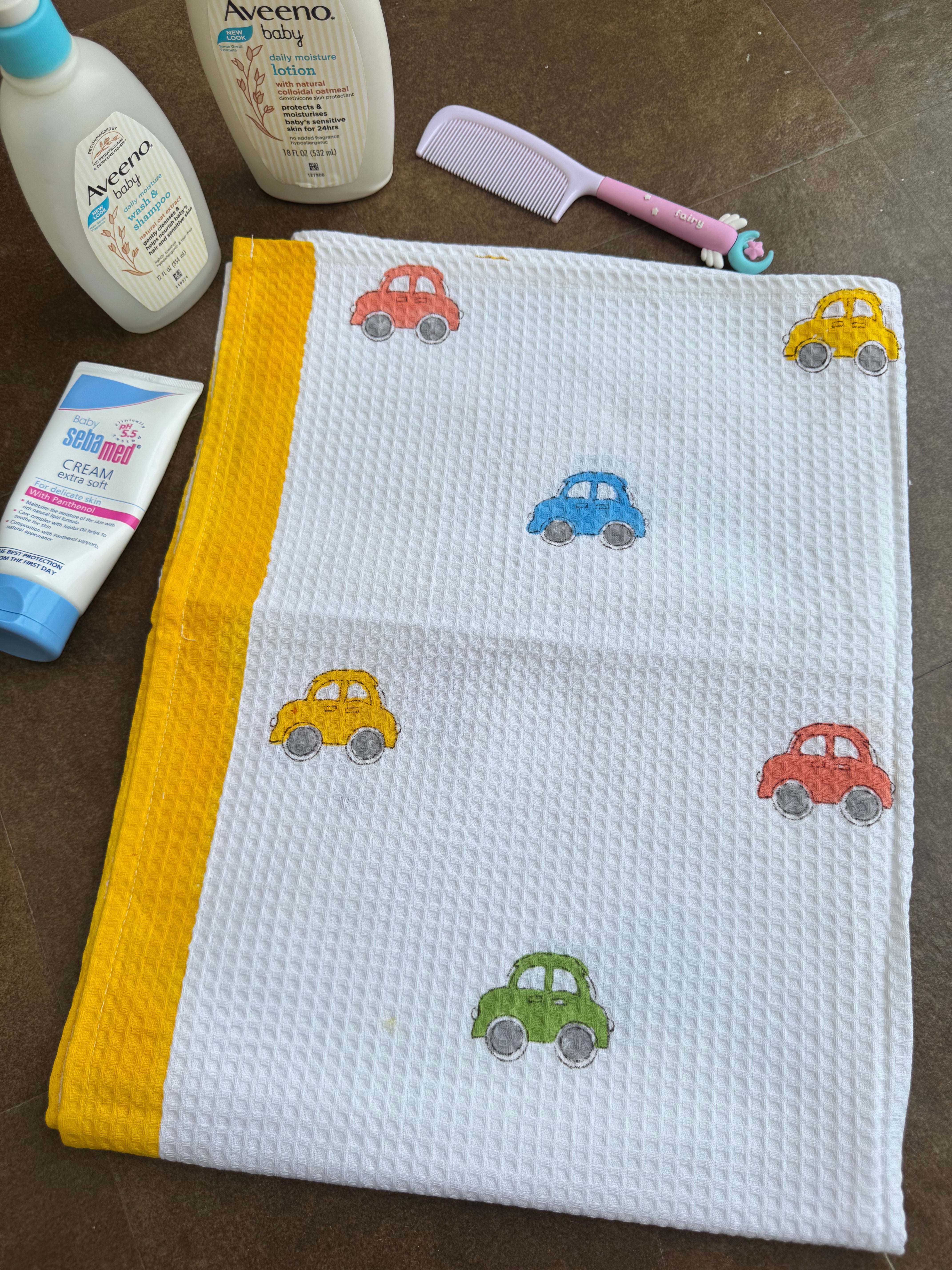 HAND BLOCK PRINTED KIDS BATH TOWEL