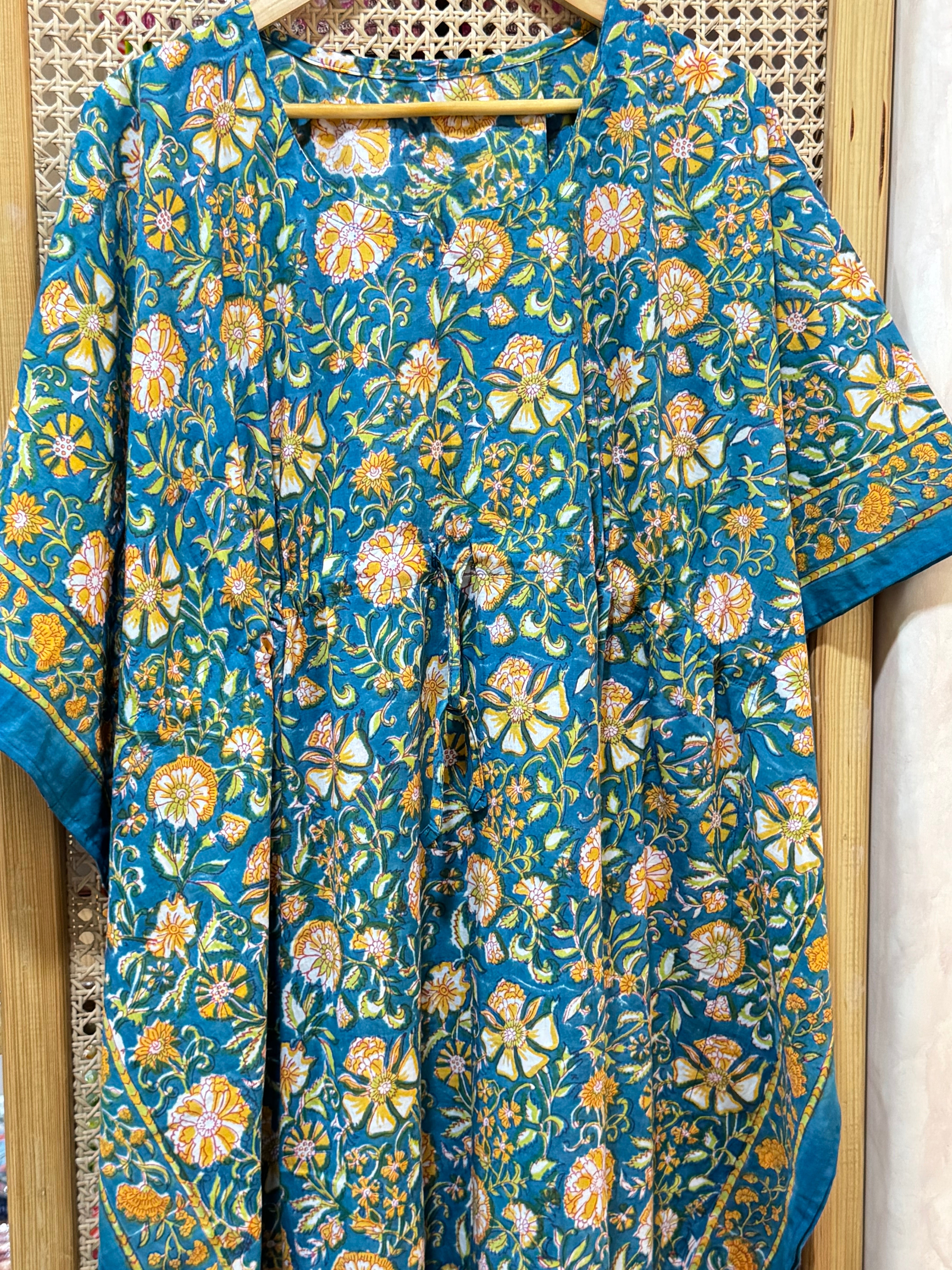 HANDBLOCK PRINTED LONG KAFTAN