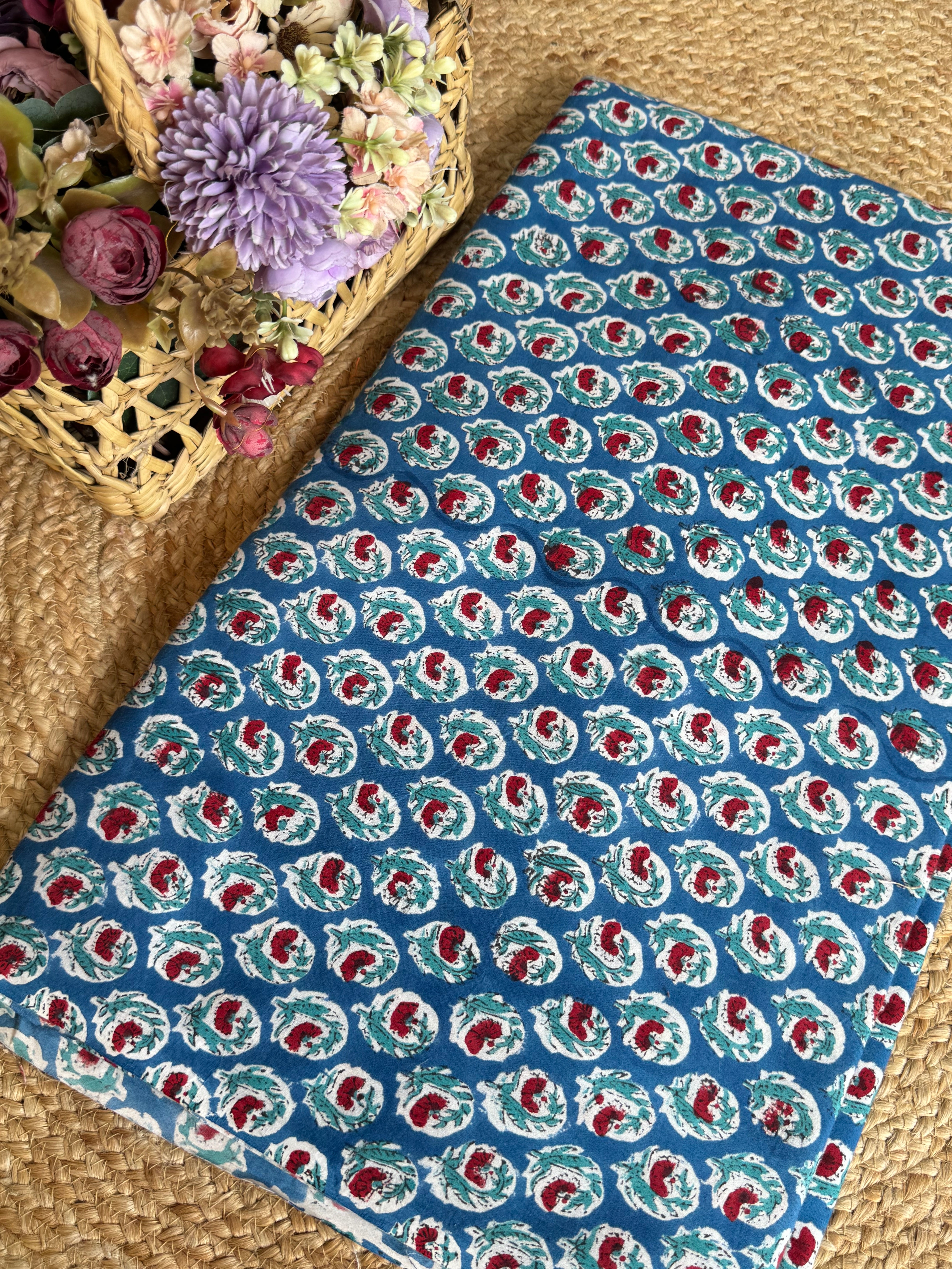 HAND BLOCK PRINTED COTTON FABRIC