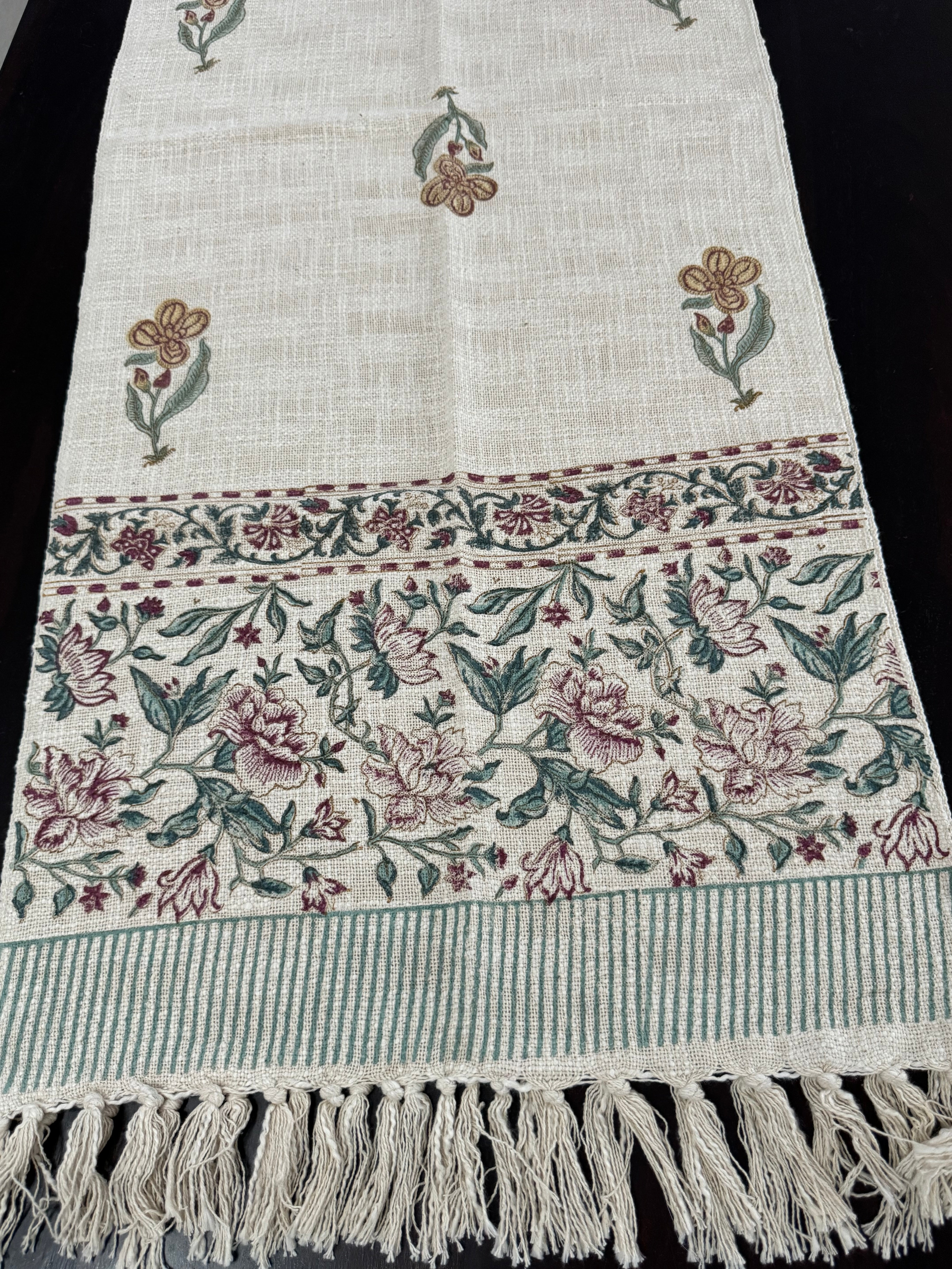 HAND BLOCK PRINTED TABLE RUNNER