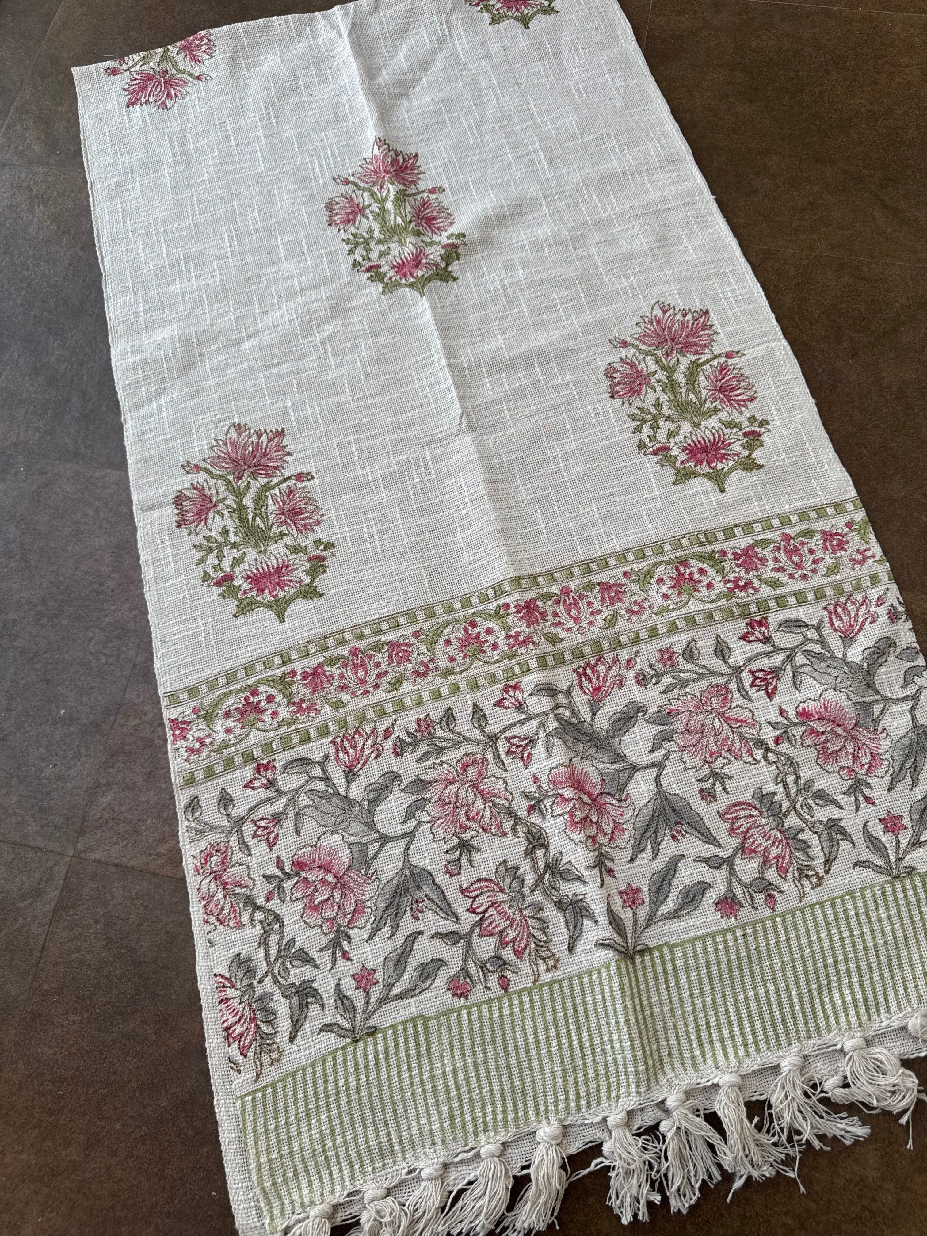HAND BLOCK PRINTED TABLE RUNNER