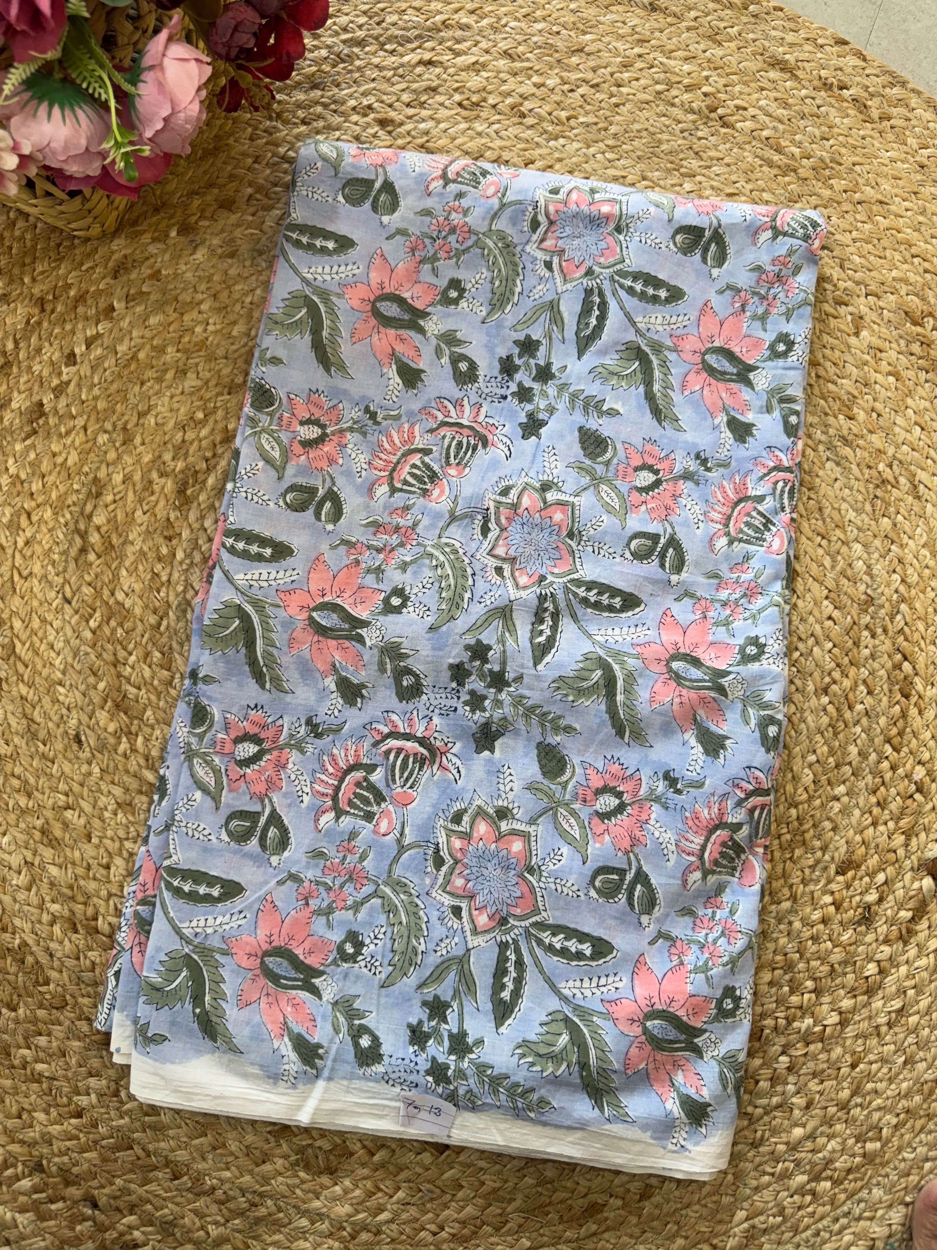 HAND BLOCK PRINTED COTTON FABRIC