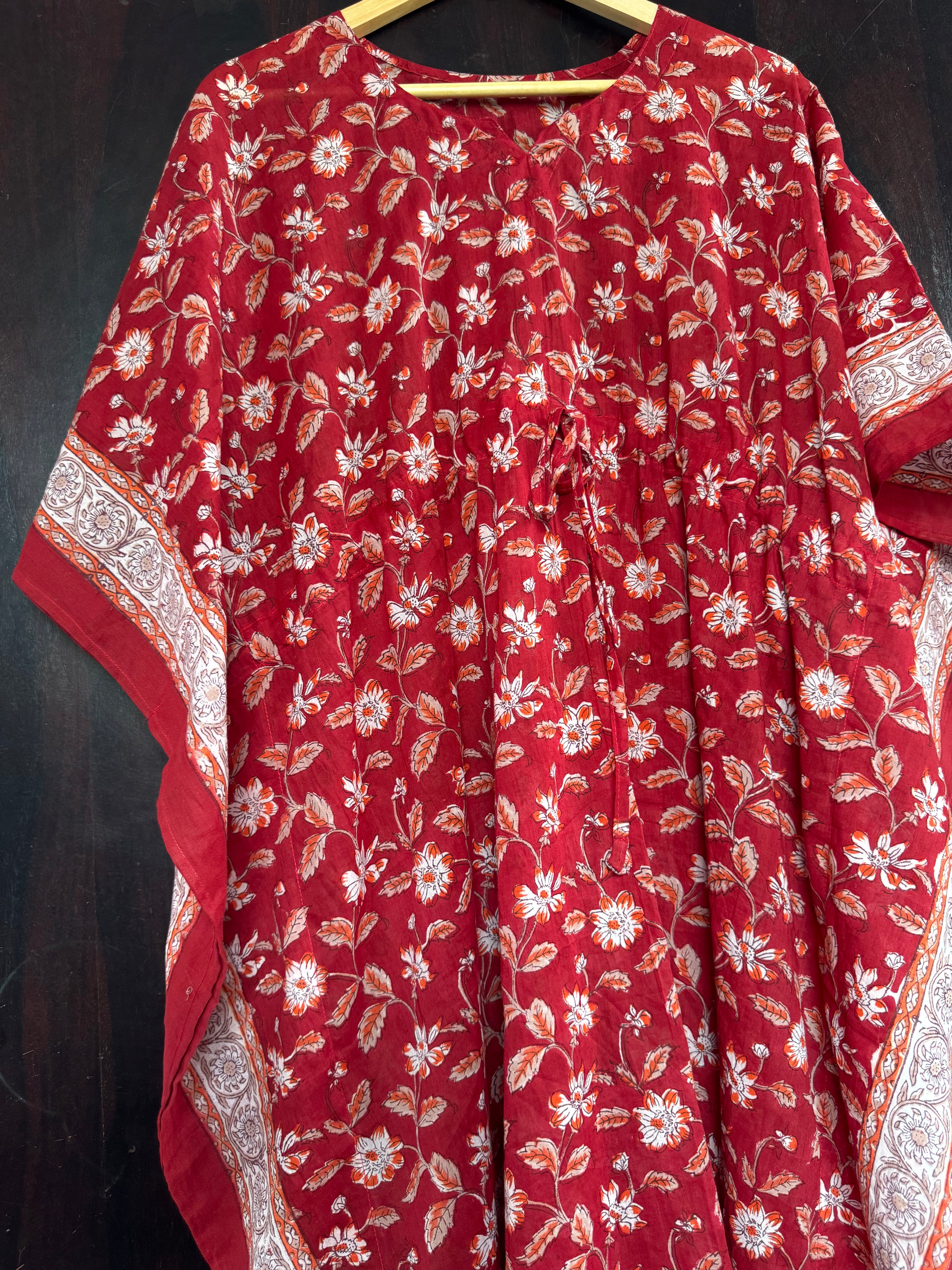 HANDBLOCK PRINTED LONG KAFTAN