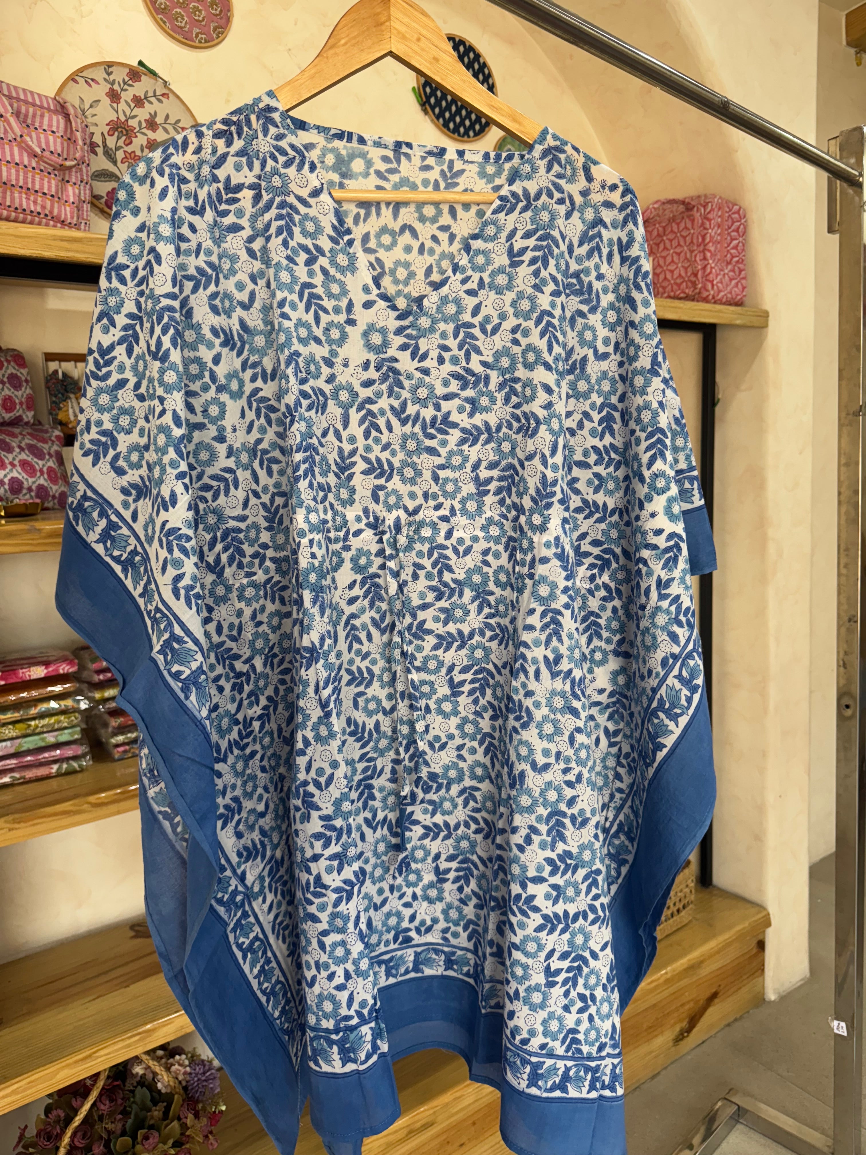 HANDBLOCK PRINTED SHORT KAFTAN