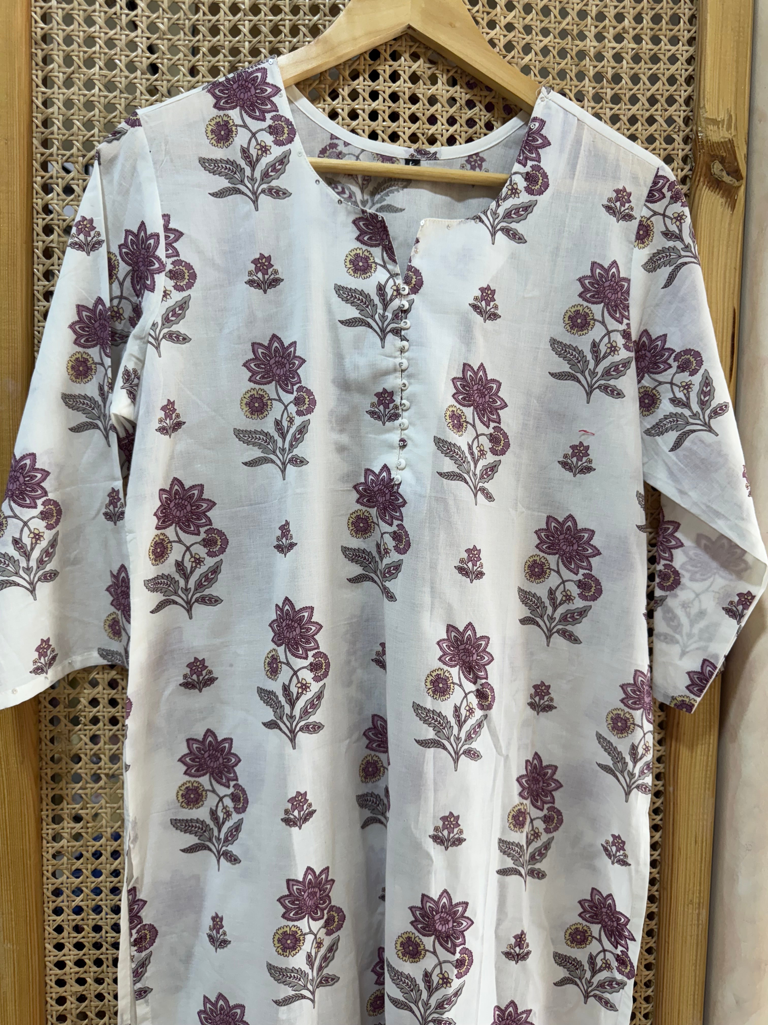 PURE COTTON STRAIGHT KURTA