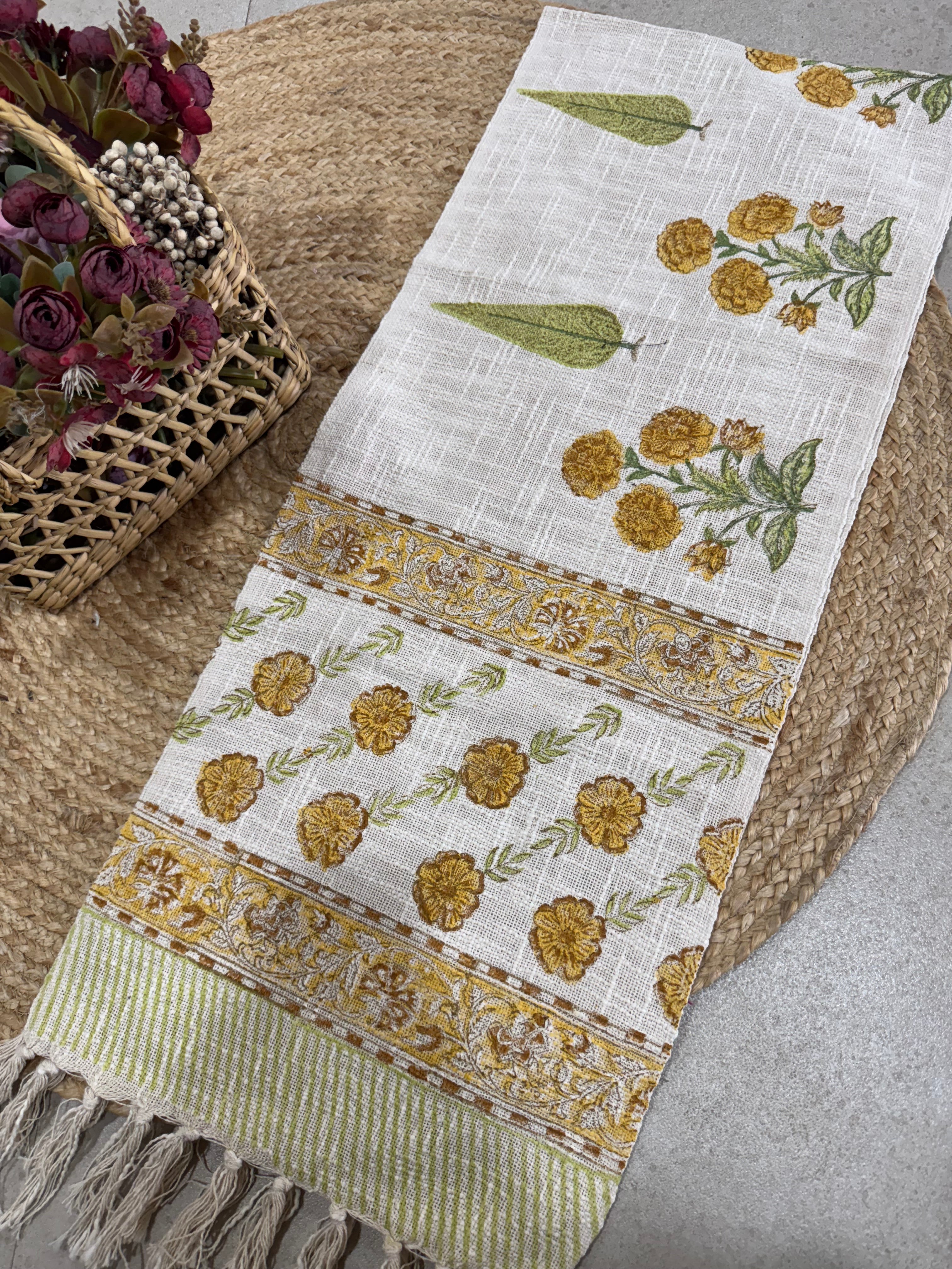 HAND BLOCK PRINTED TABLE RUNNER