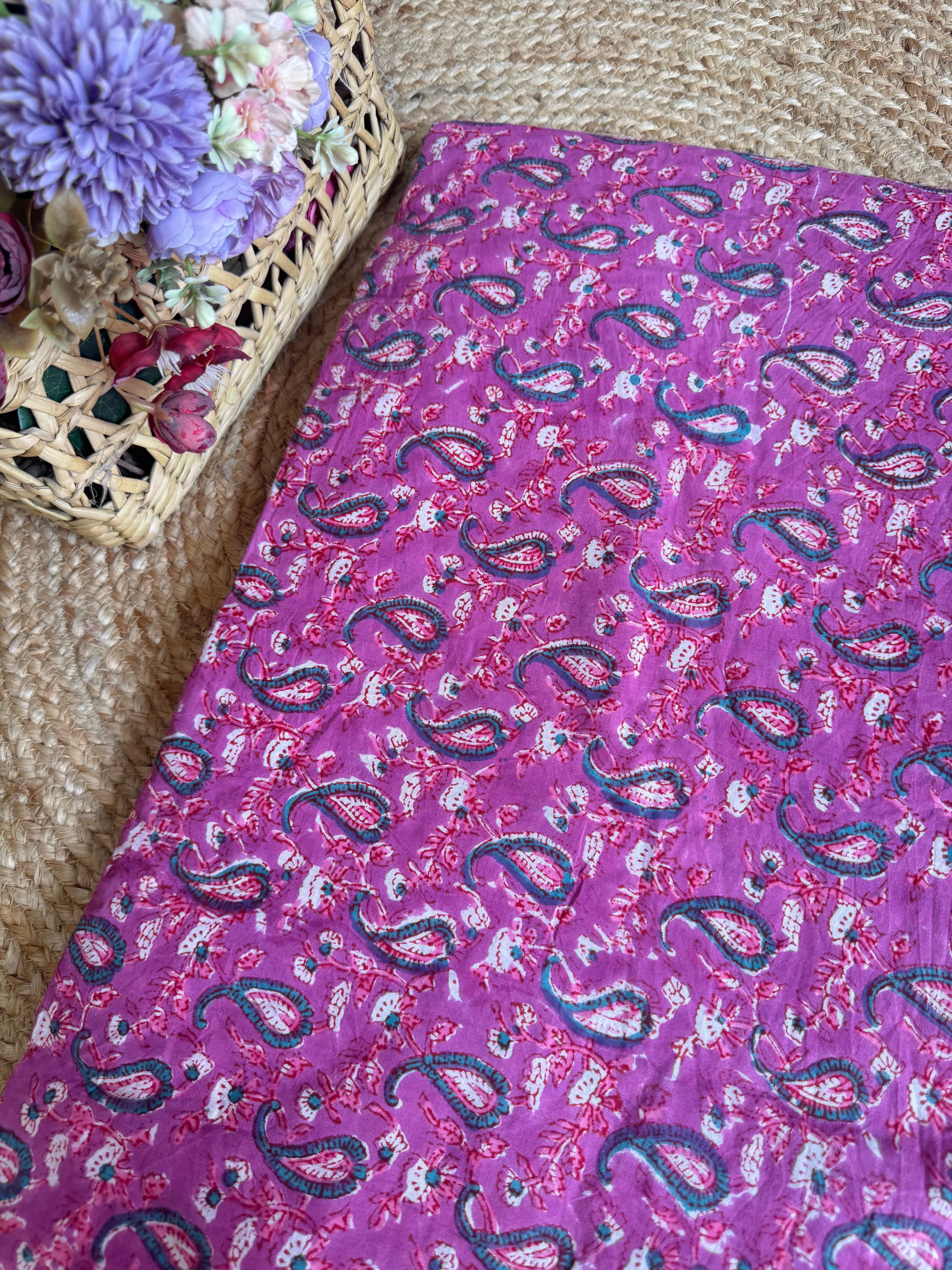 HAND BLOCK PRINTED COTTON FABRIC