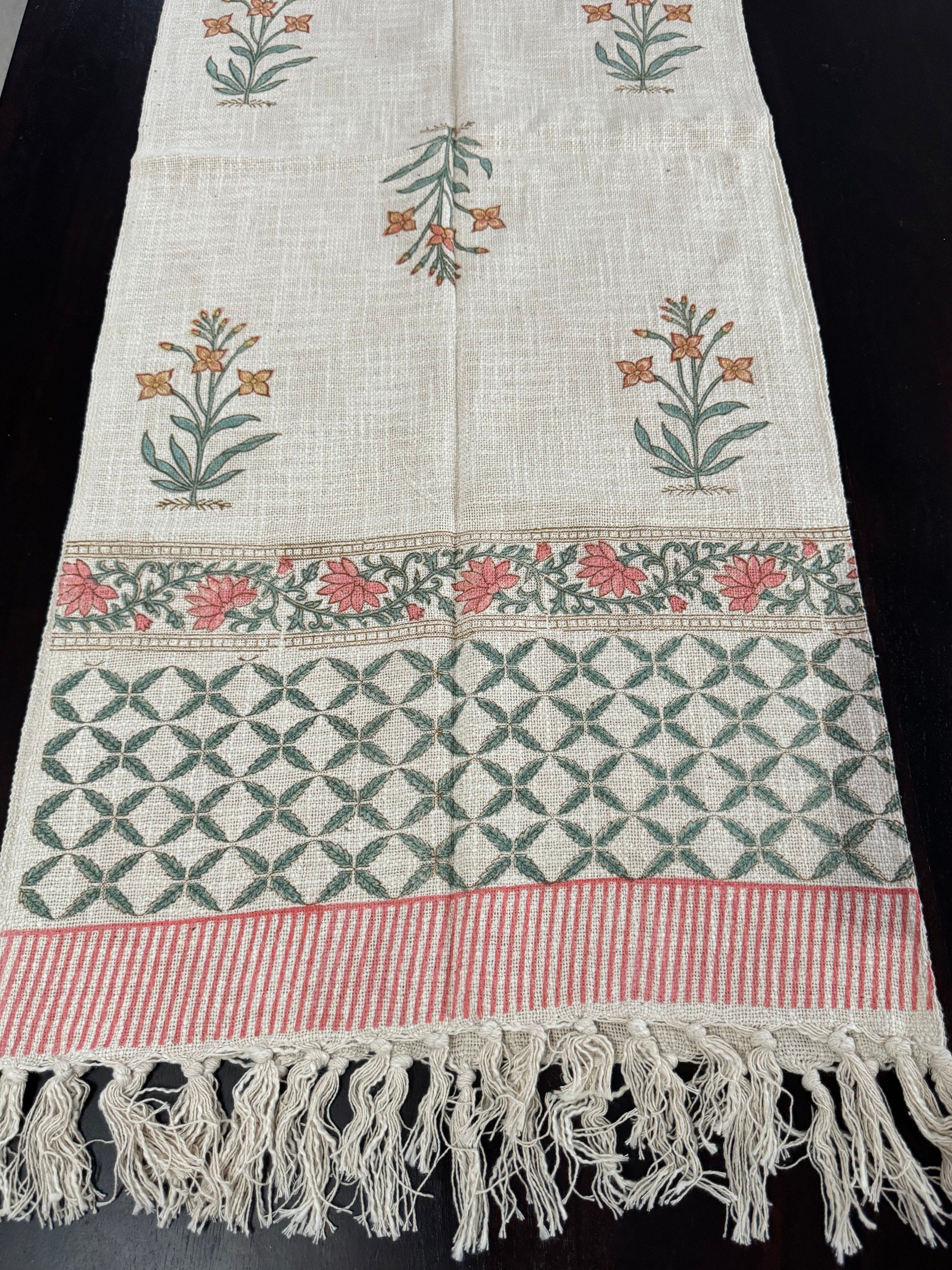 HAND BLOCK PRINTED TABLE RUNNER