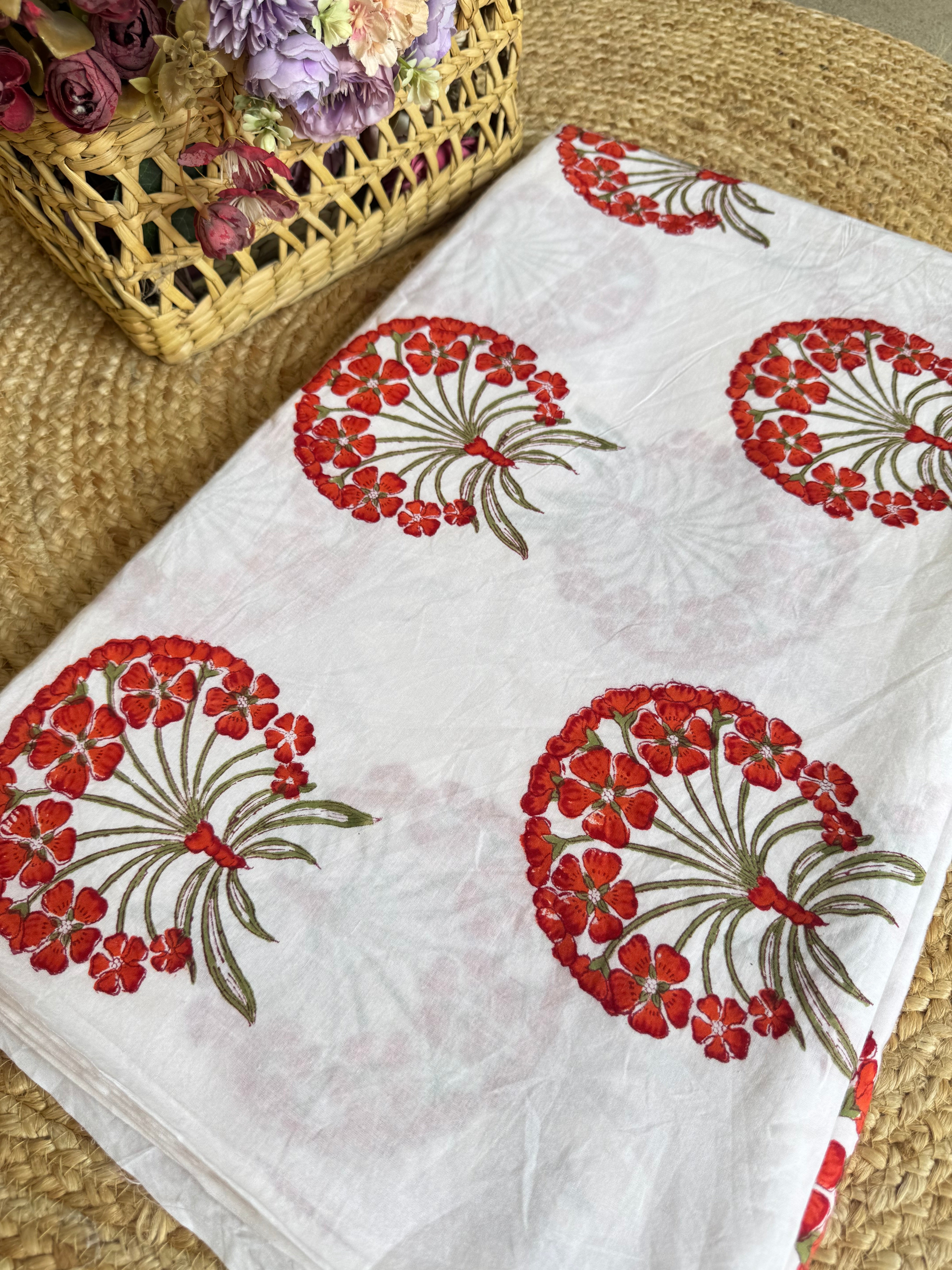 HAND BLOCK PRINTED COTTON FABRIC