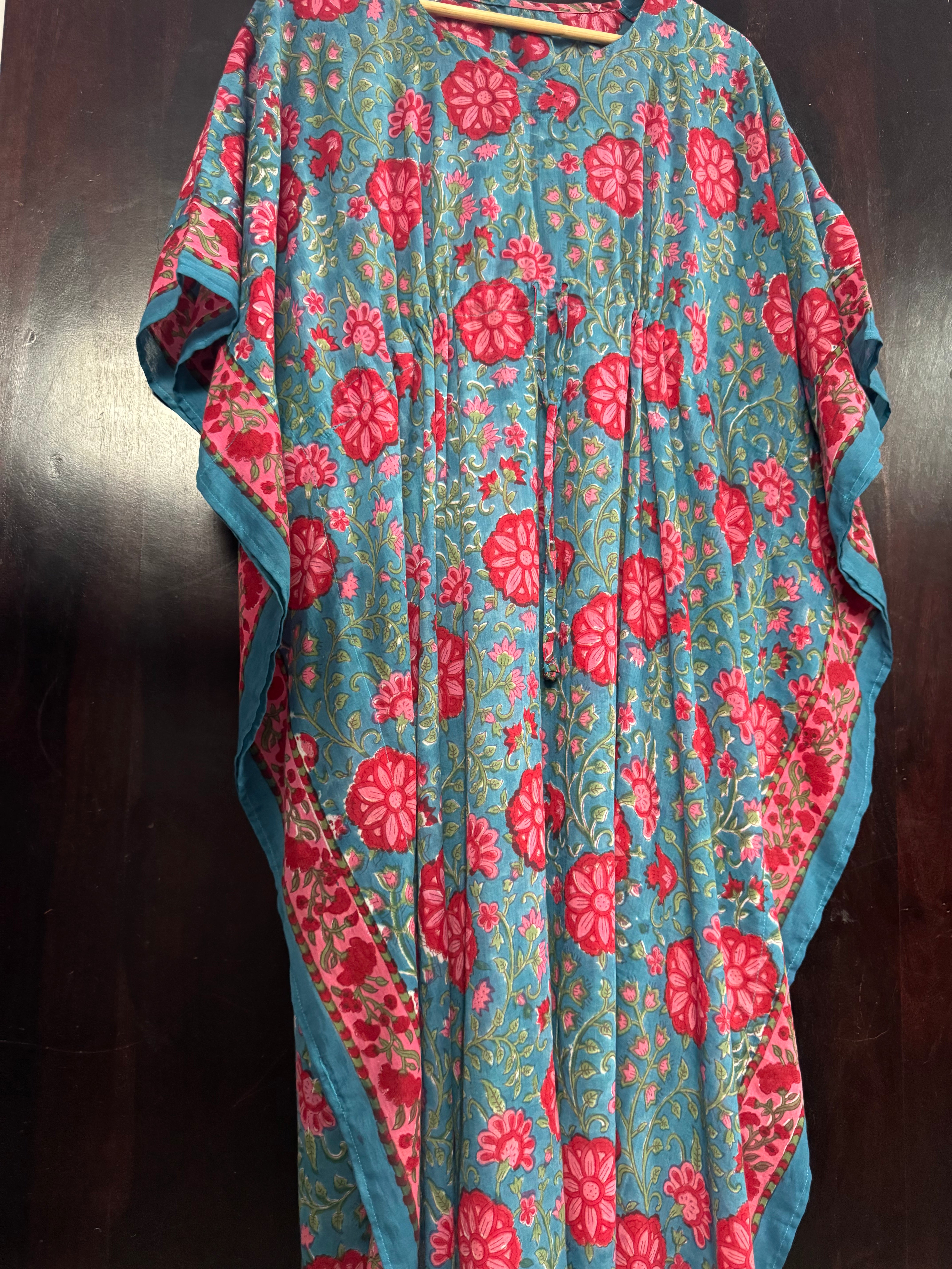HANDBLOCK PRINTED LONG KAFTAN